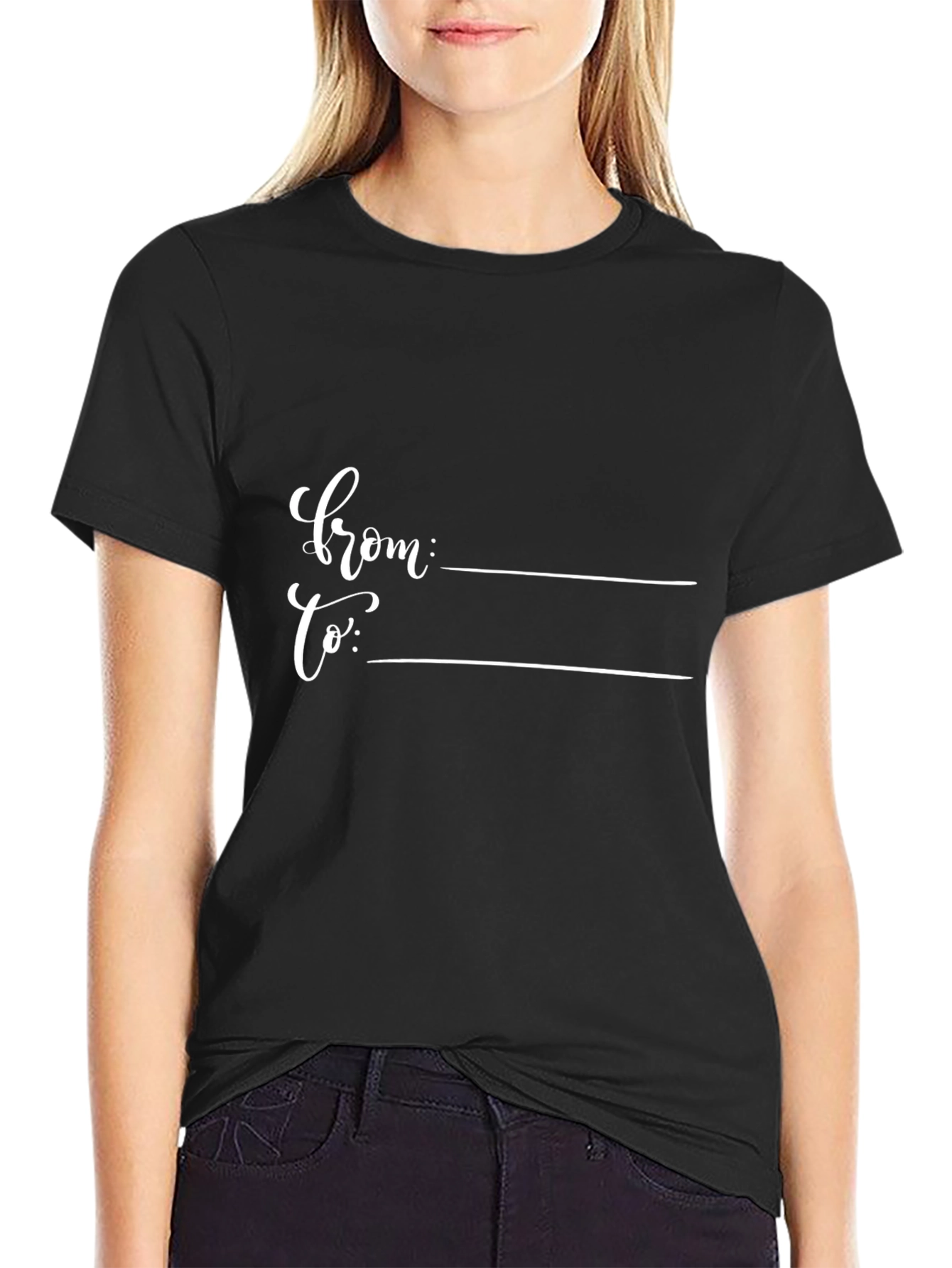 Customizable Gift T-Shirt: From To