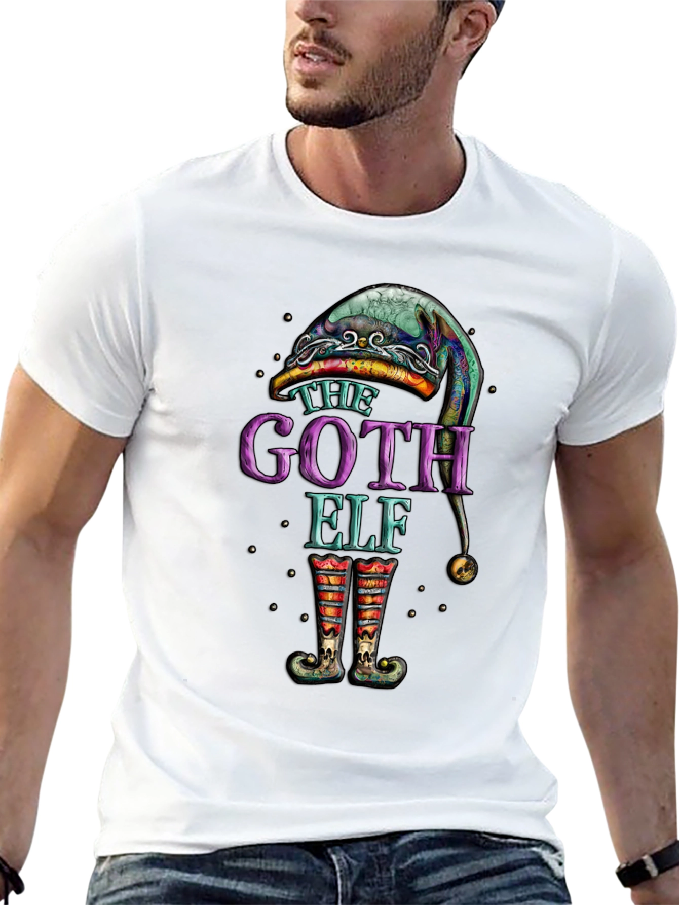 The Goth Elf Black Graphic Tee