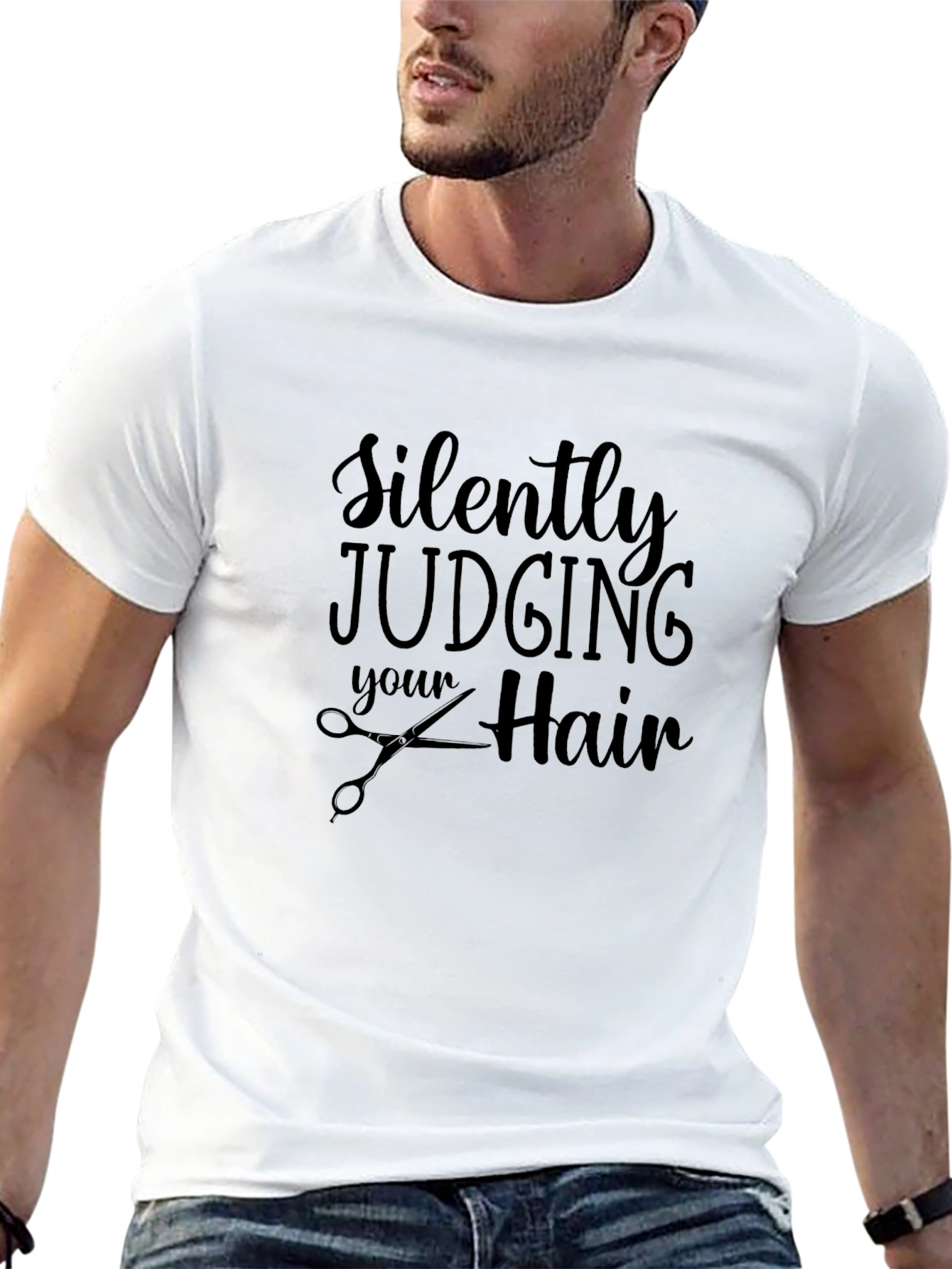 Silently Judging Your Hair Barber T-Shirt