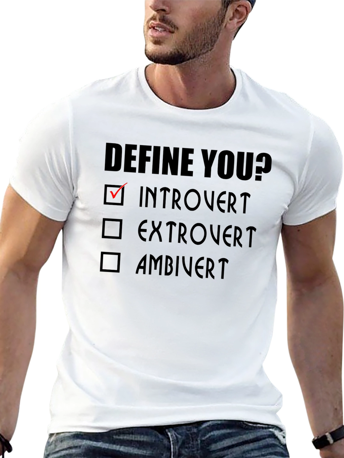 Introvert Define You? Black T-Shirt