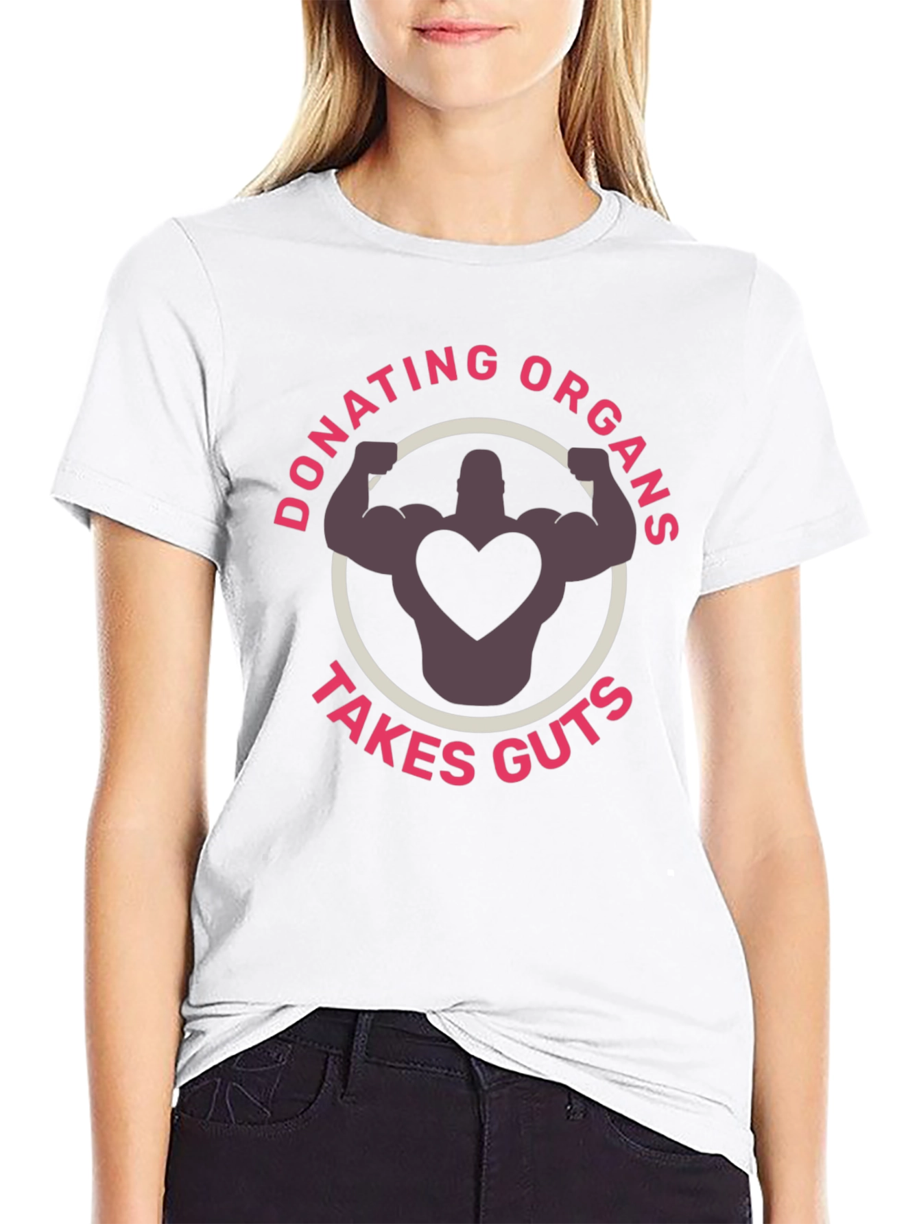 Donating Organs Takes Guts T-Shirt - Black