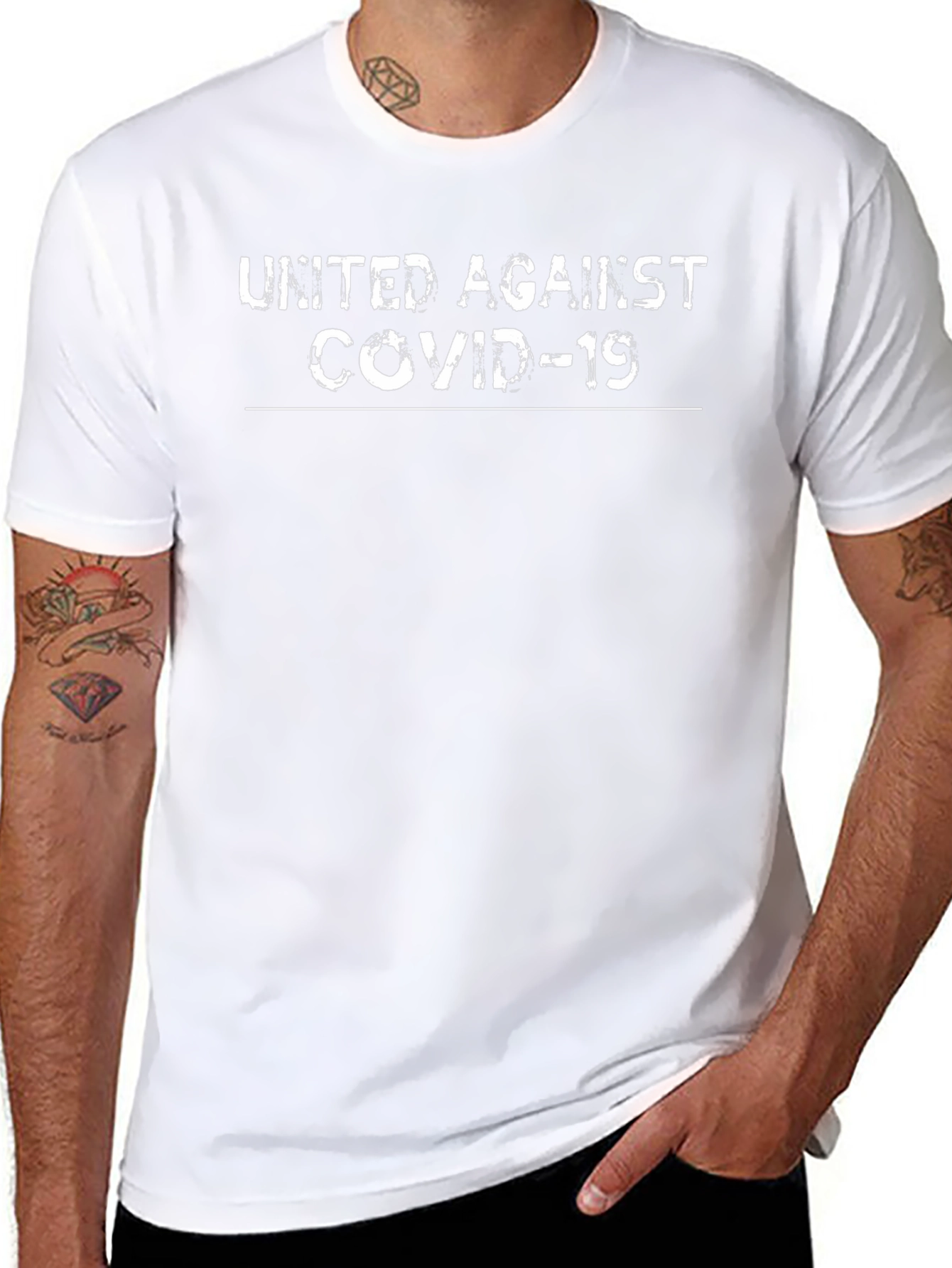 United Against Covid-19 Black T-Shirt