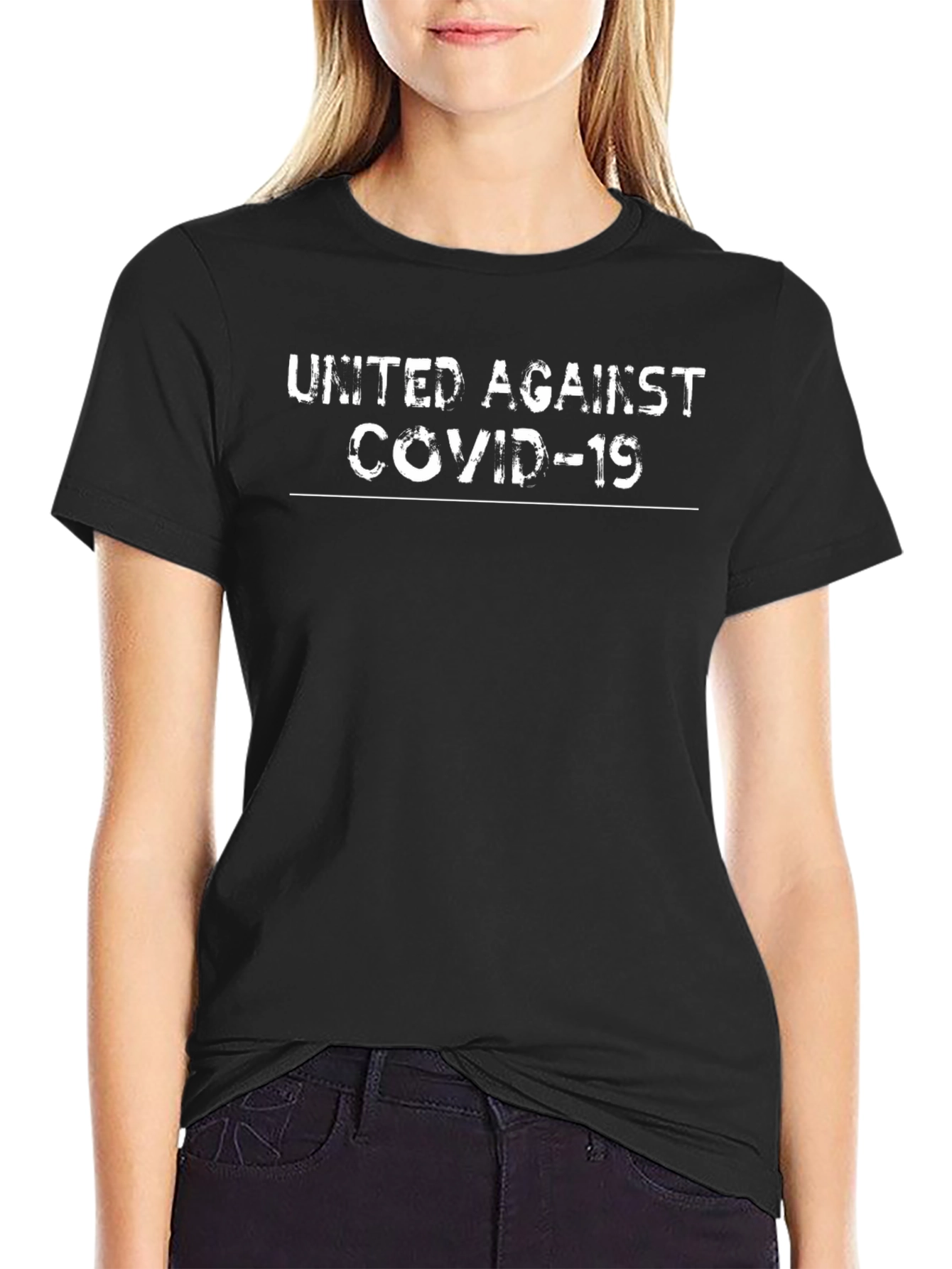 United Against Covid-19 Black T-Shirt