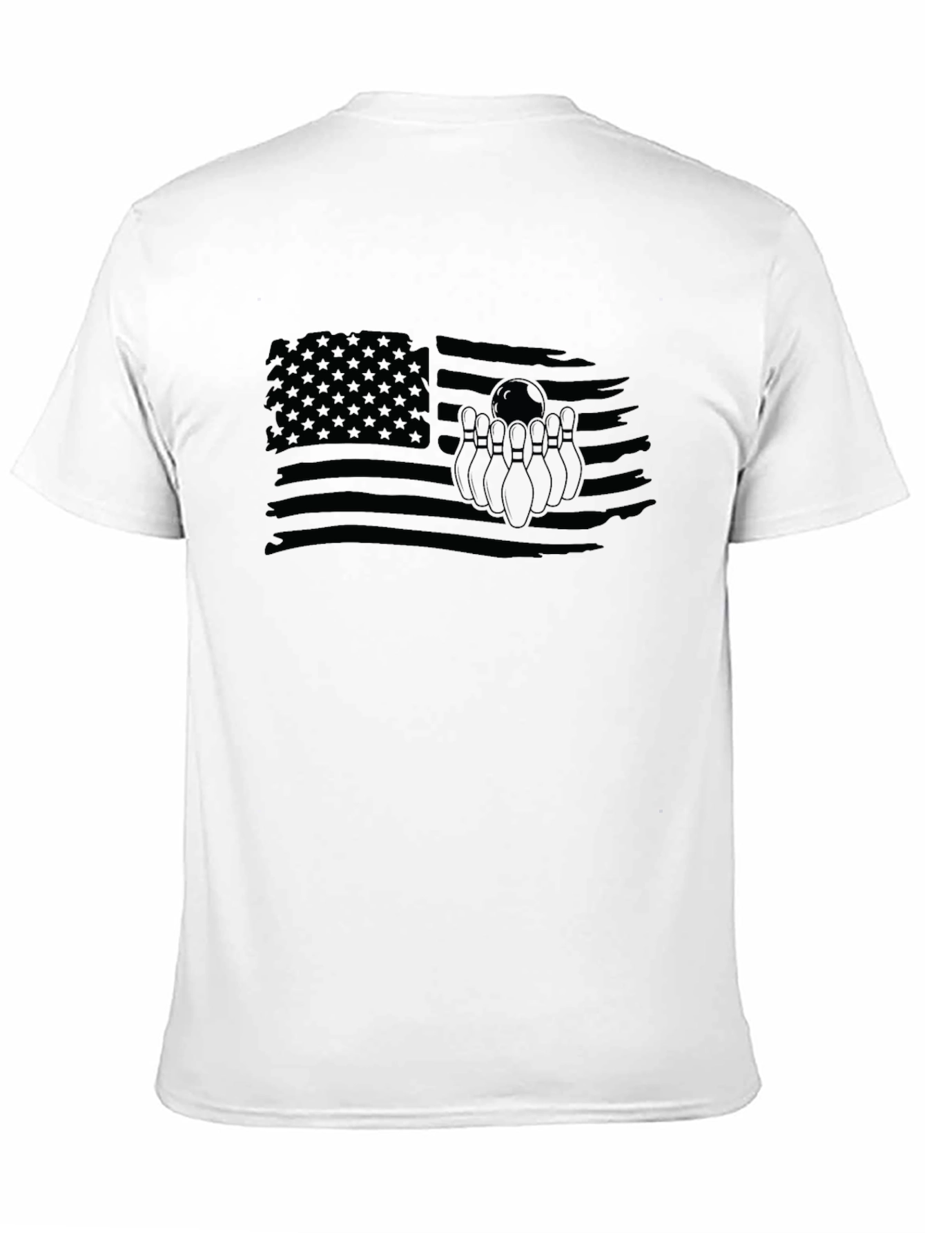 Bowling American Flag Graphic Tee