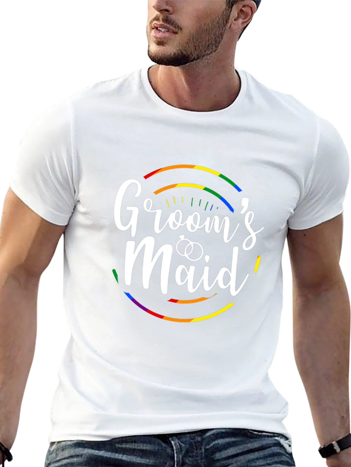 Grooms Maid Pride LGBTQ T-Shirt