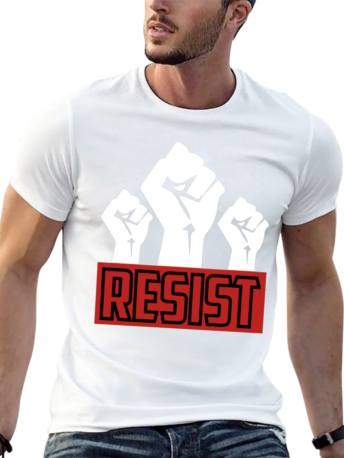 Resist Fist Graphic T-Shirt - Black