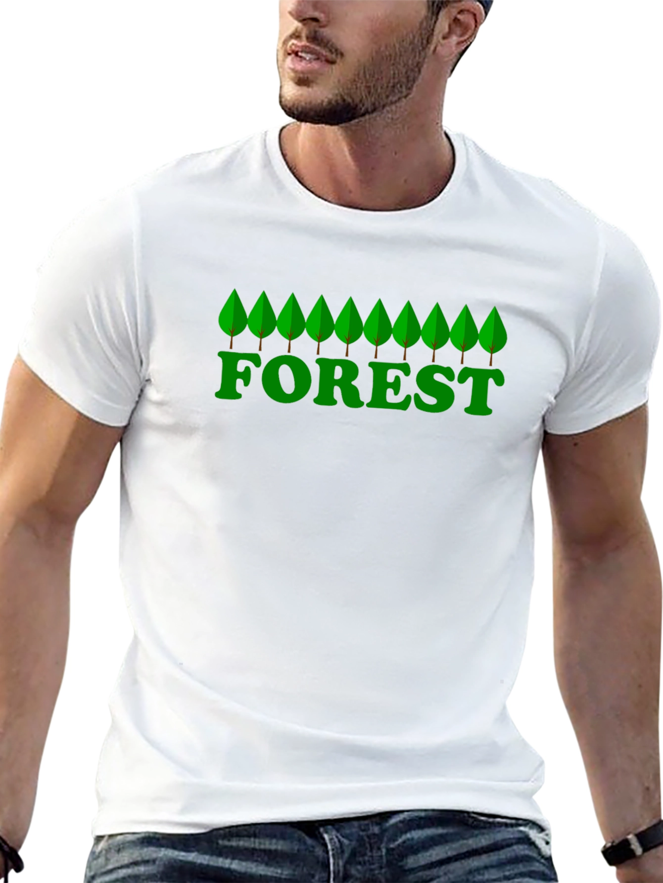 Nature Forest Graphic T-Shirt - Eco-Friendly Style