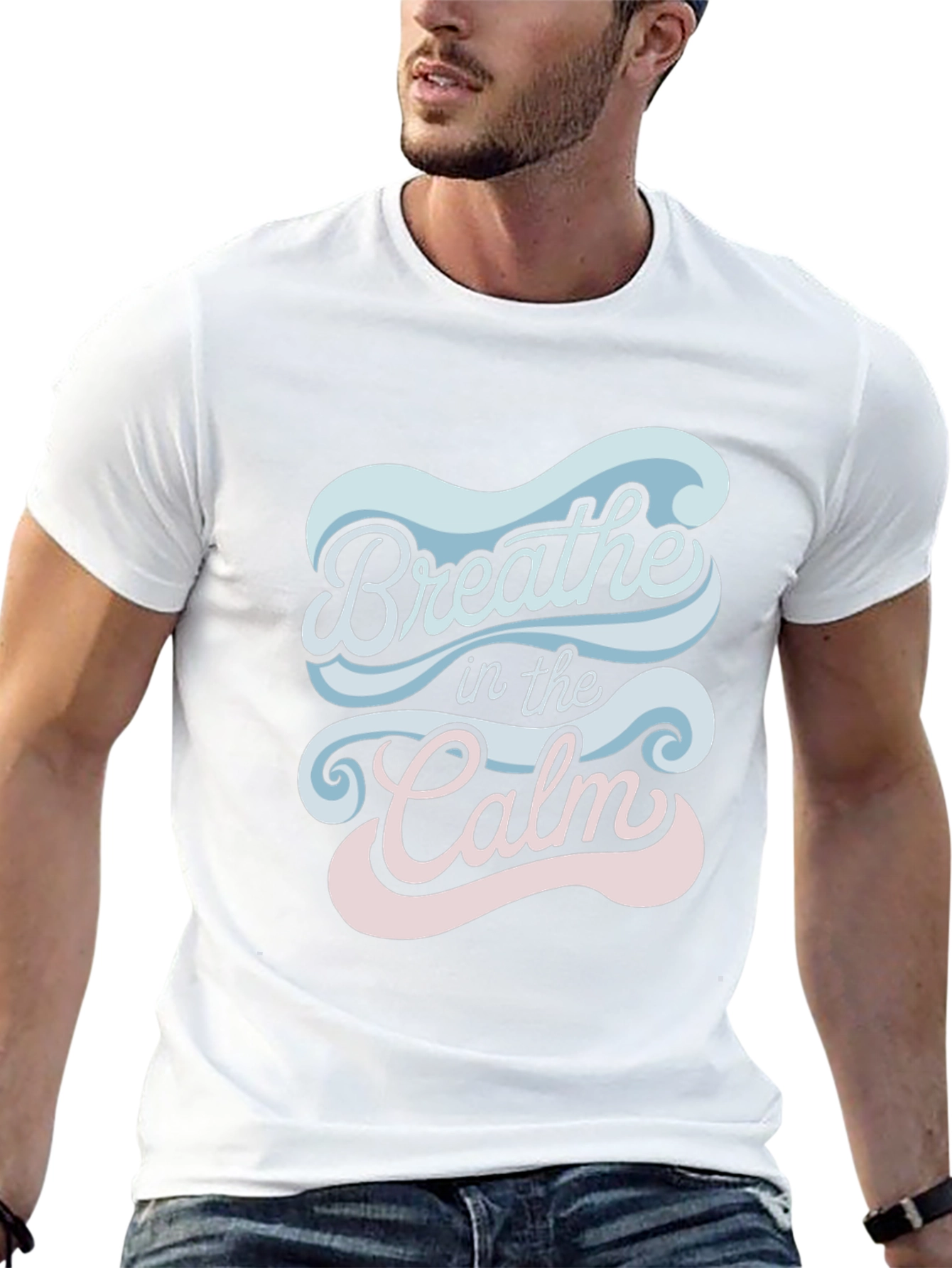 Breathe in the Calm Graphic Tee - Relaxed Fit