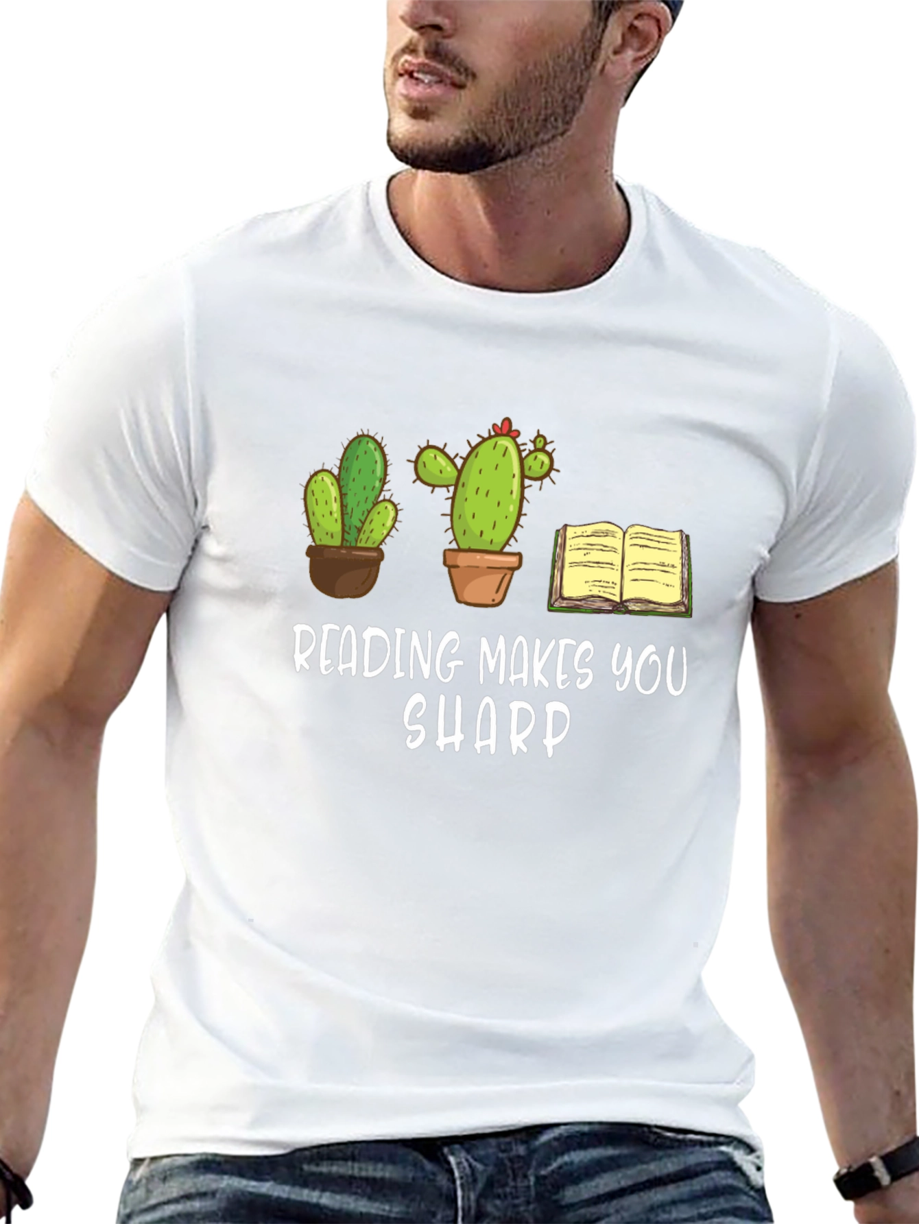 Reading Makes You Sharp Graphic Tee