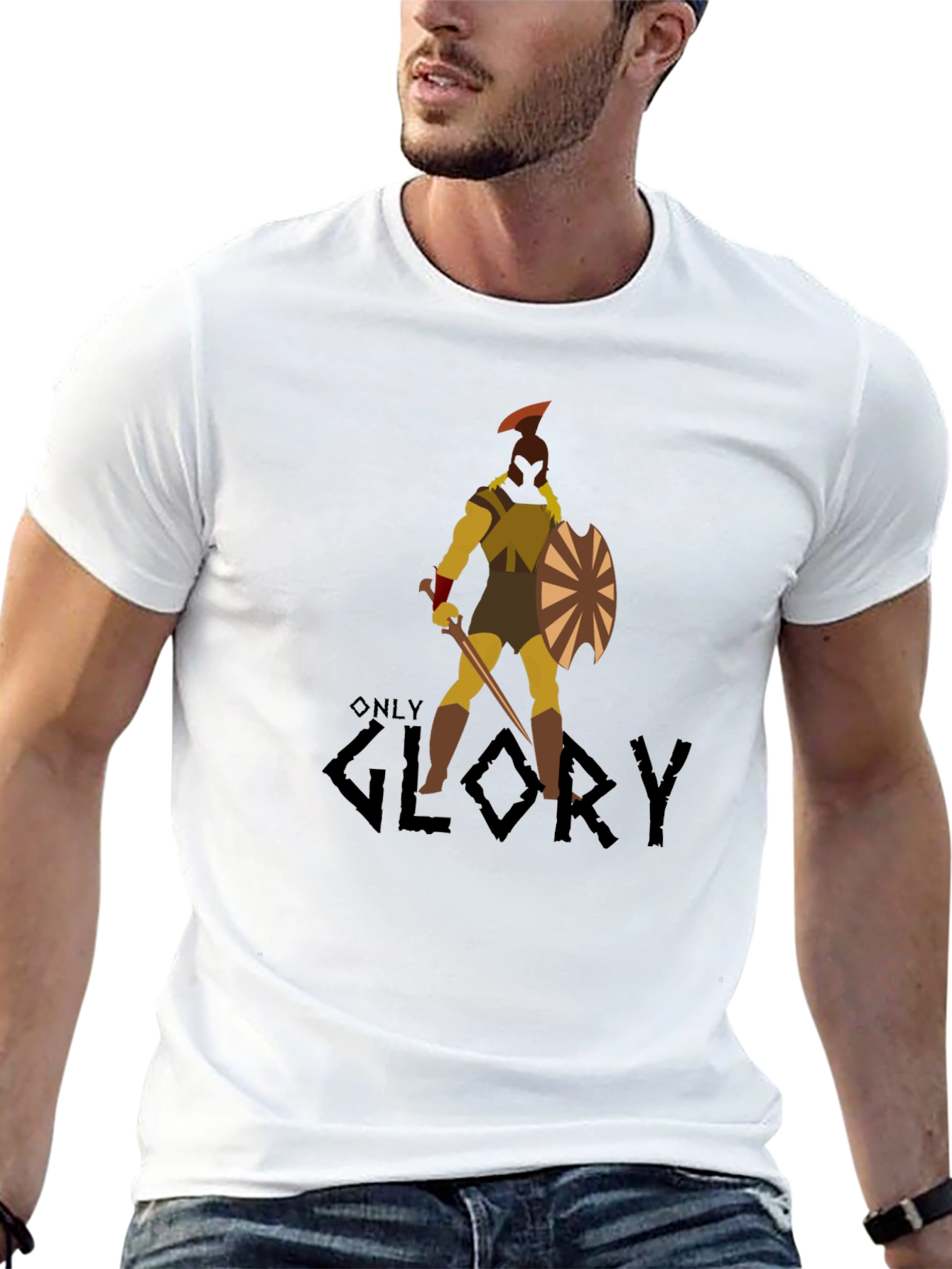 Warrior Graphic Black T-Shirt