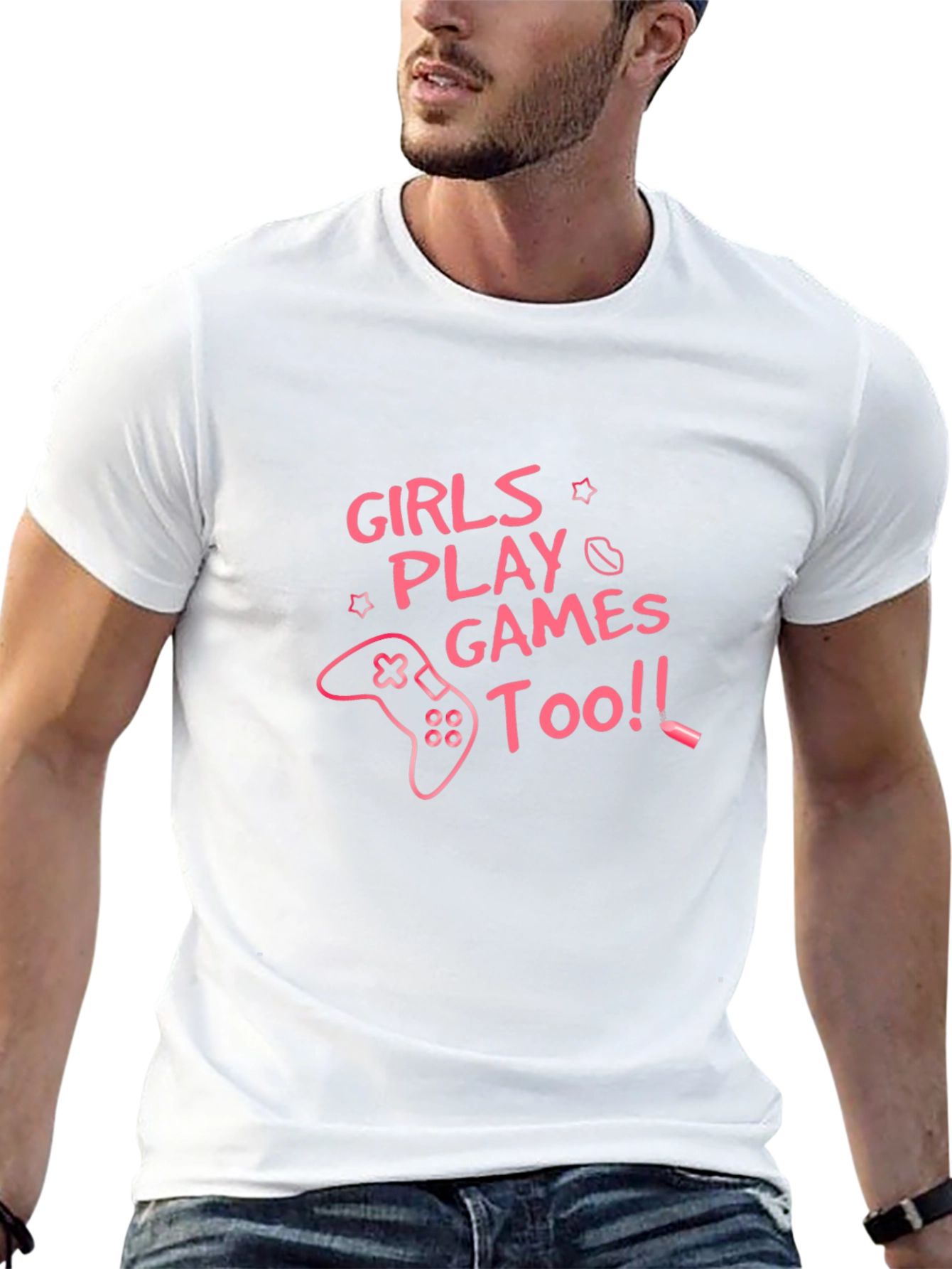 Girls Play Games Too - Graphic Tee