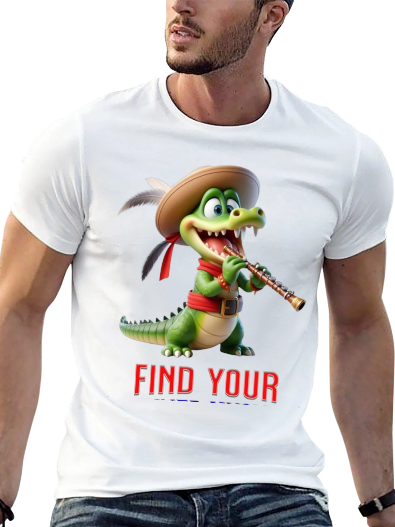 Cartoon Crocodile T-Shirt - Find Your Tune