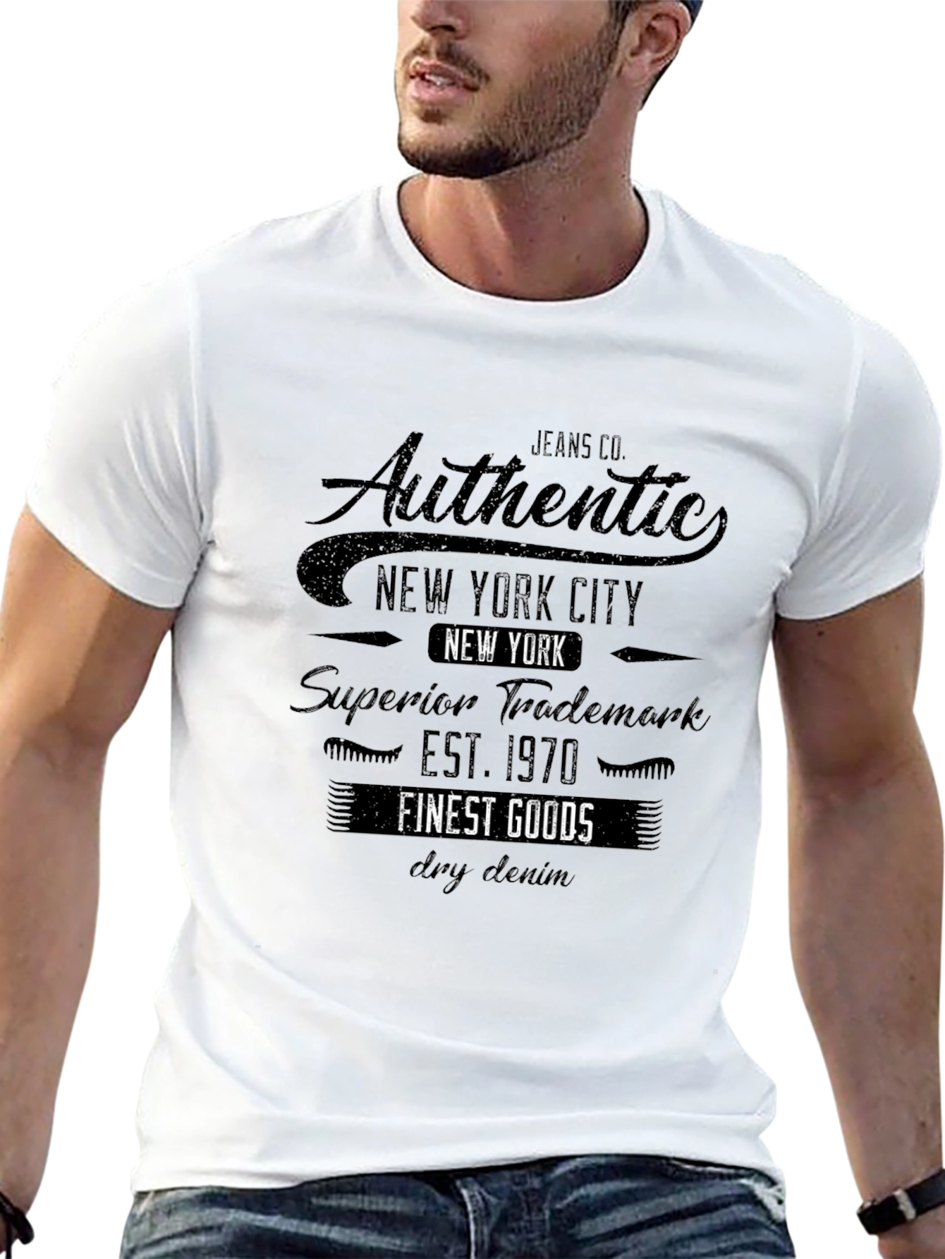 Authentic New York City Black Graphic Tee
