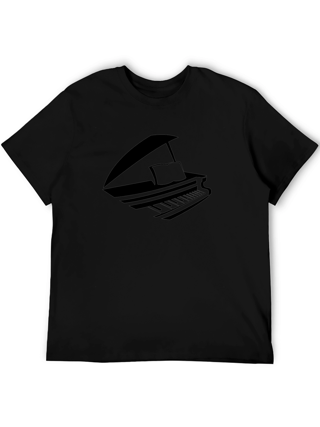 Piano Graphic Black T-Shirt