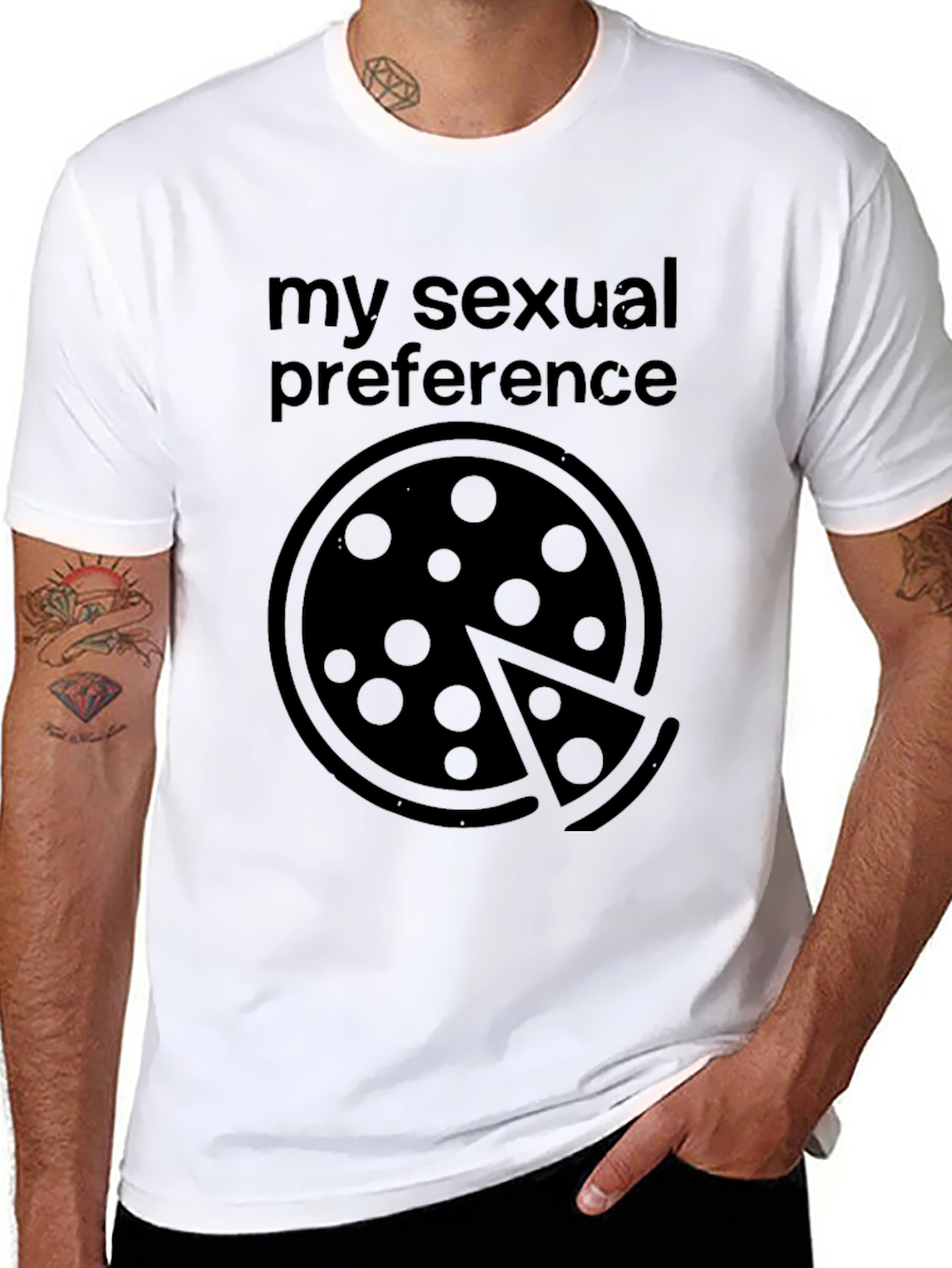 Pizza My Sexual Preference Graphic T-Shirt