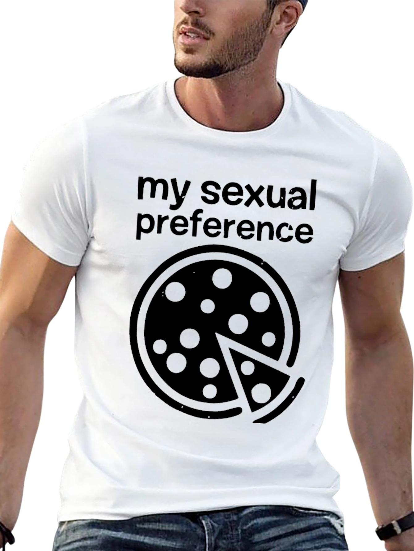 Pizza My Sexual Preference Graphic T-Shirt