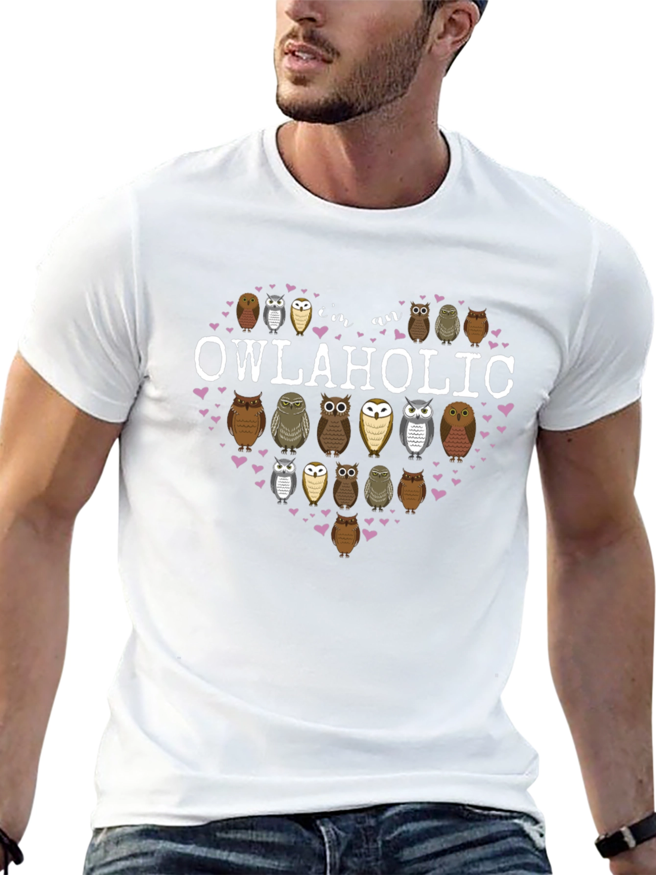 Im an Owlaholic T-Shirt Owl Lover Tee