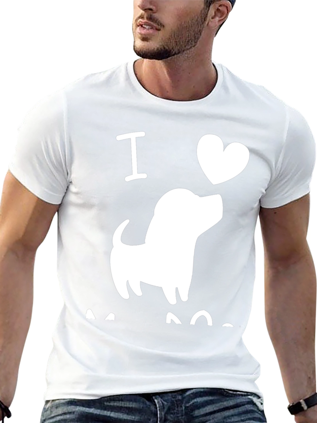 I Love Dogs Black T-Shirt