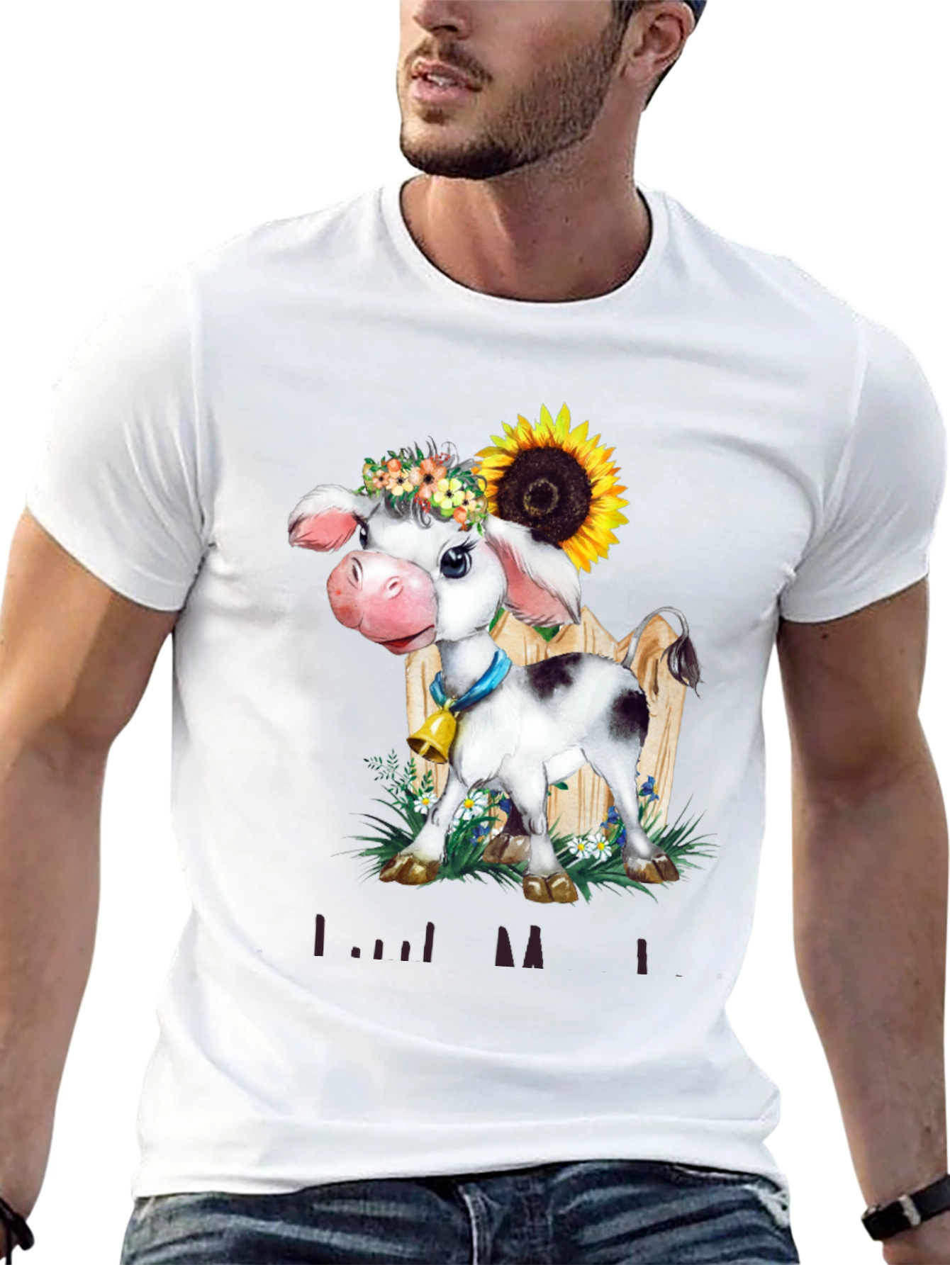 Cow with Sunflower T-Shirt