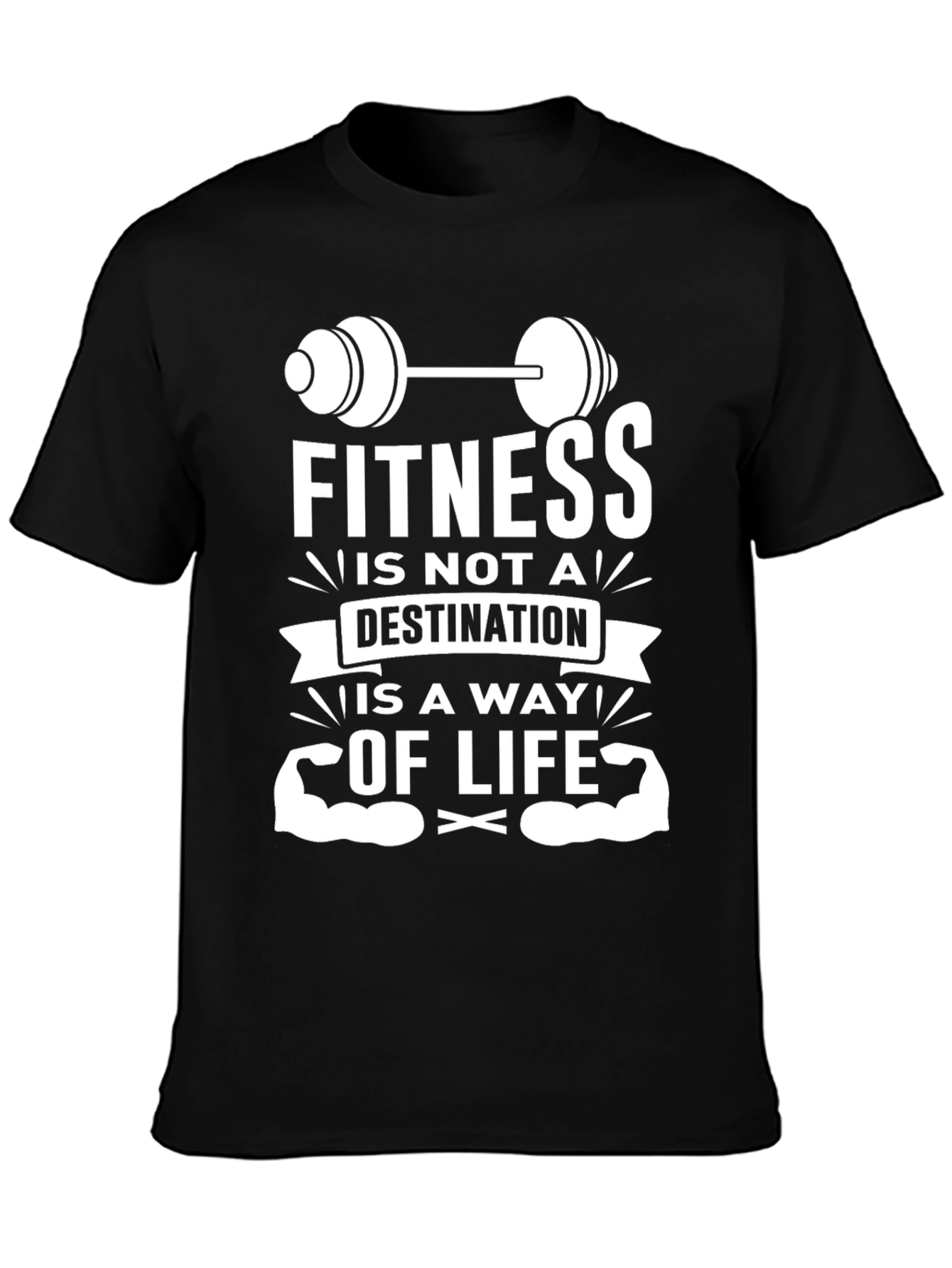 Fitness is a Way of Life Graphic T-Shirt