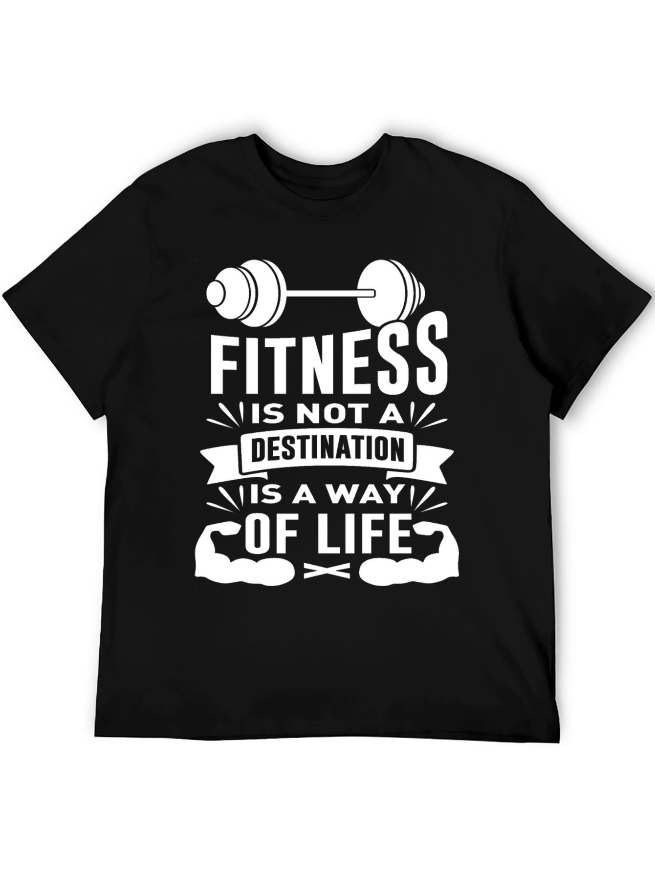 Fitness is a Way of Life Graphic T-Shirt