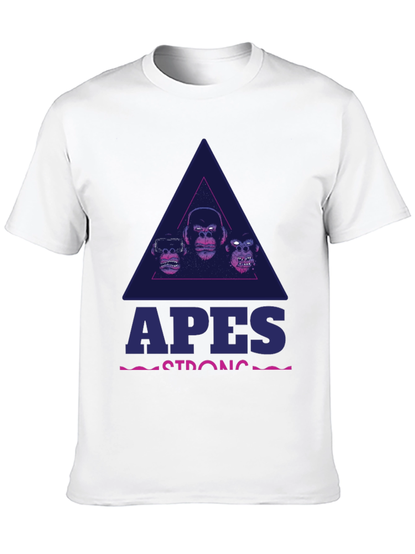 Apes Strong Black Graphic T-Shirt