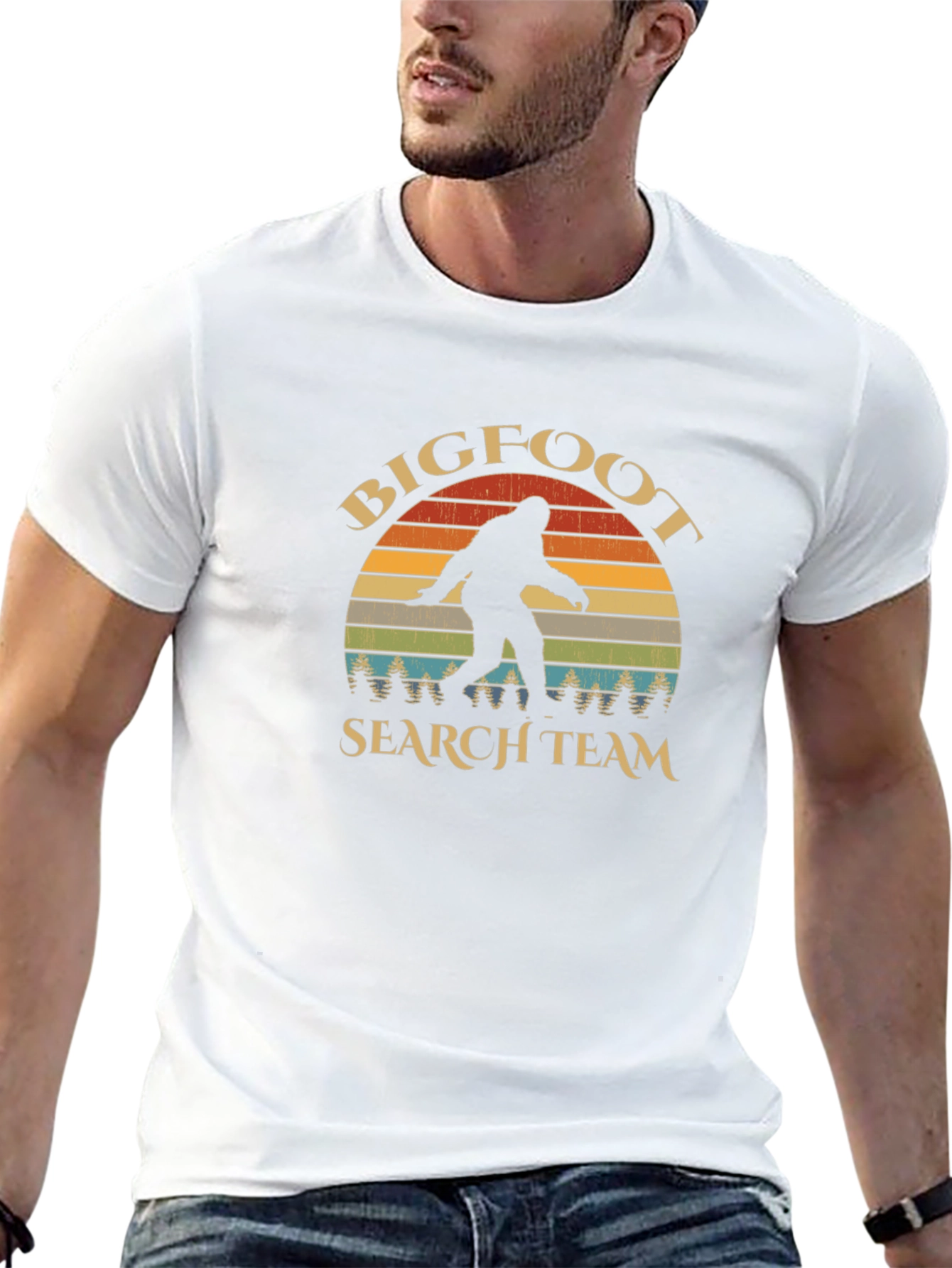 Bigfoot Search Team Black Graphic T-Shirt