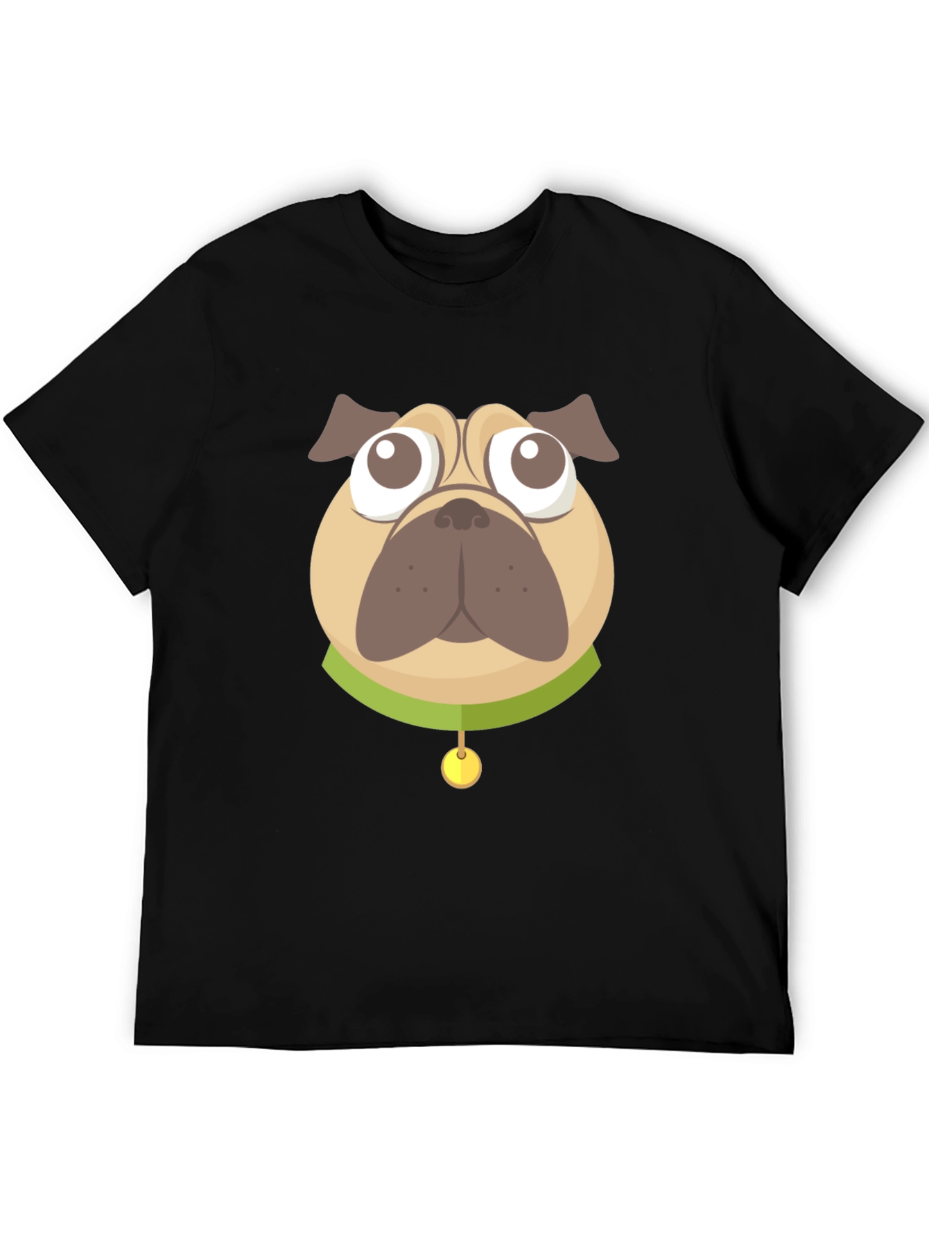 Pug Graphic Black T-Shirt