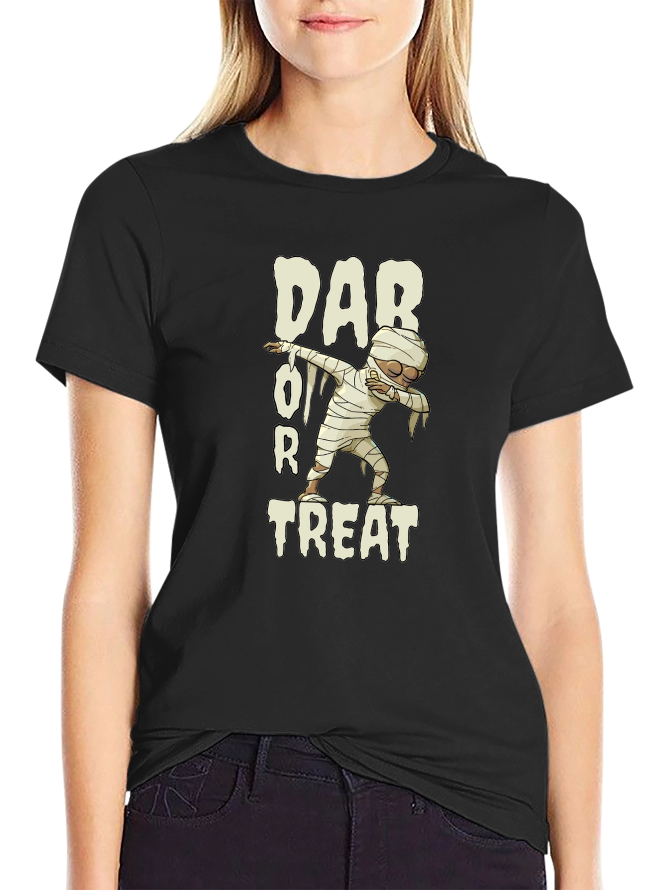 Dab or Treat Mummy T-Shirt - Halloween Fun