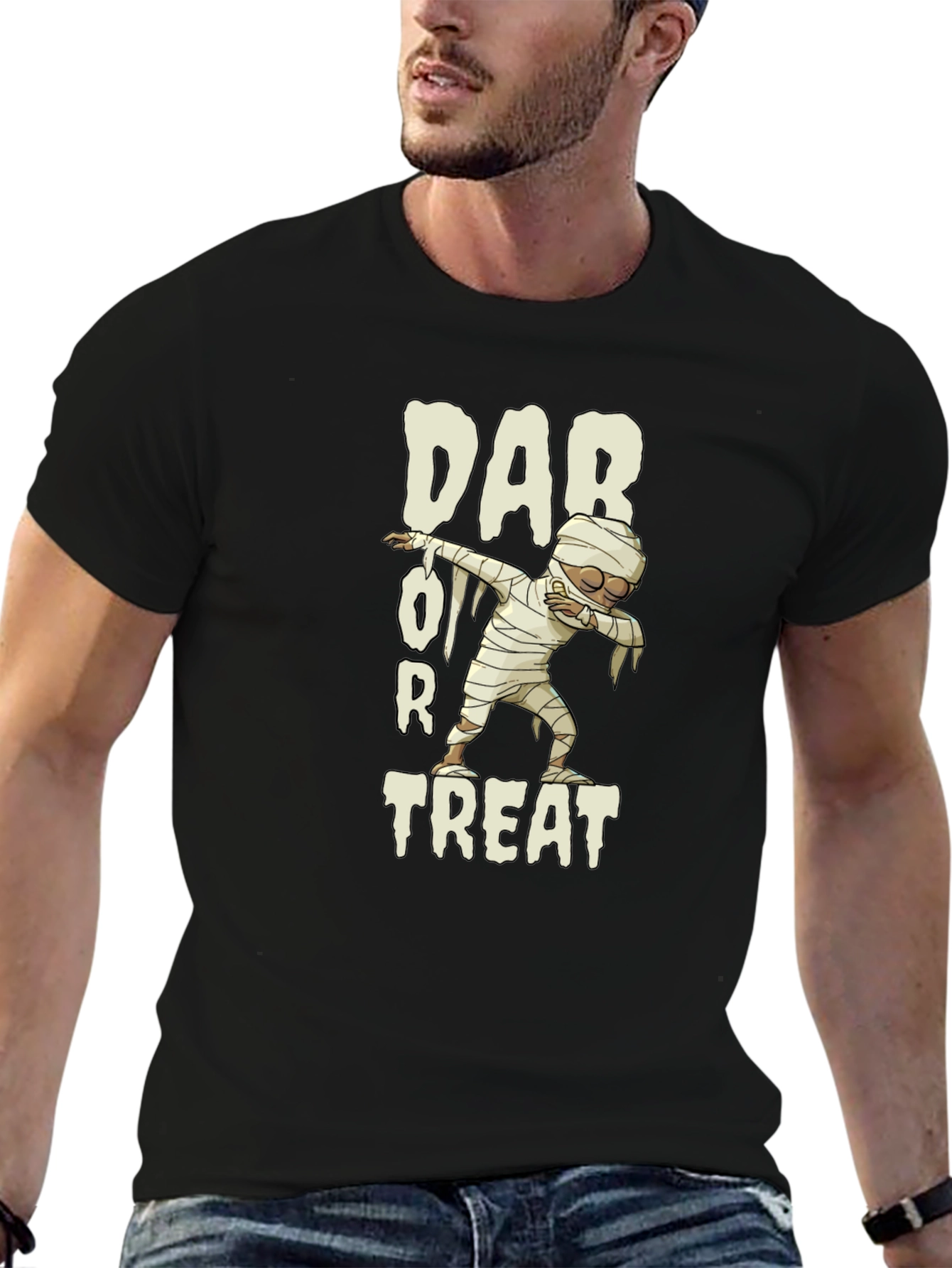 Dab or Treat Mummy T-Shirt - Halloween Fun