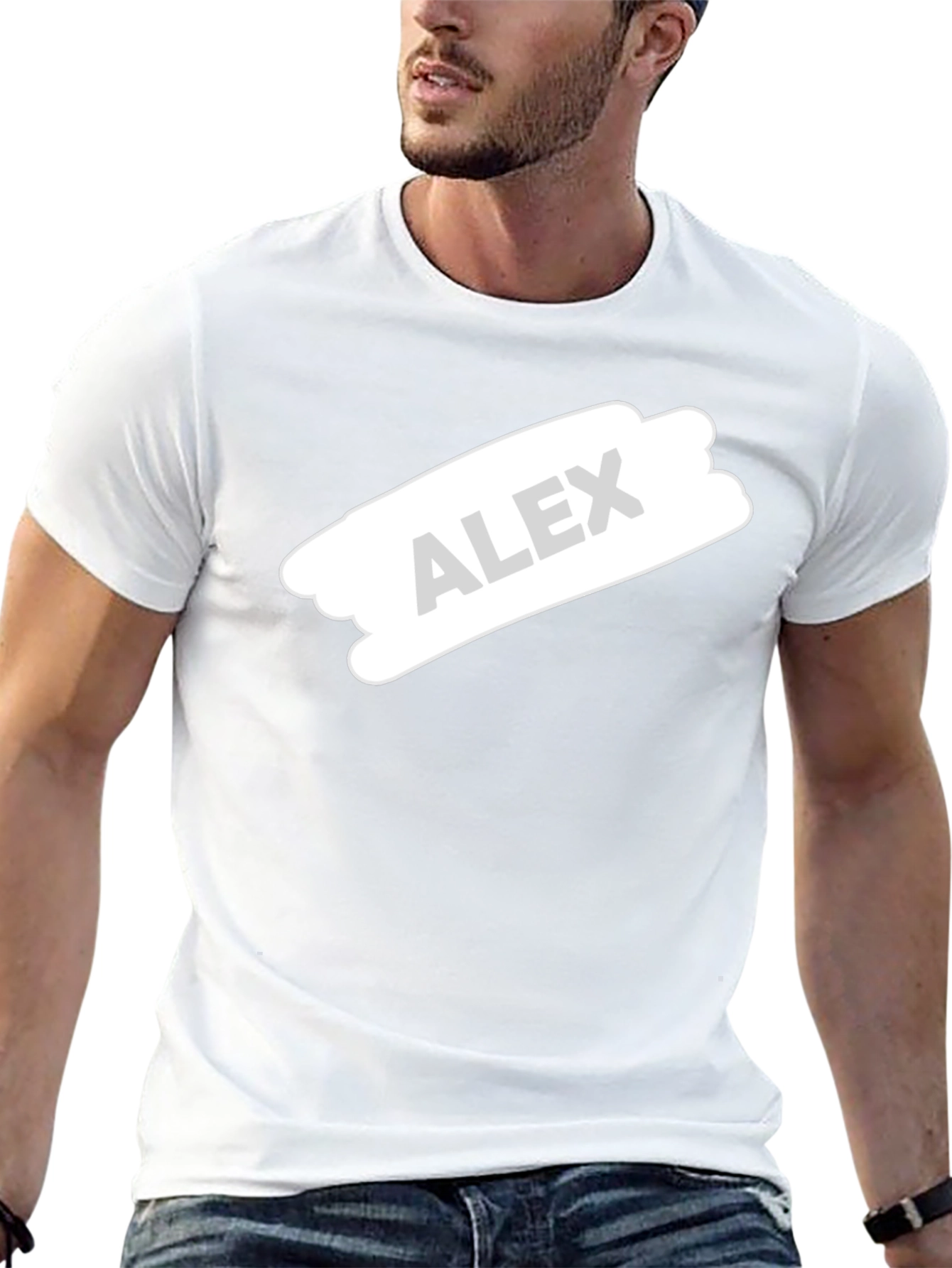 Personalized Alex Custom Black T-Shirt