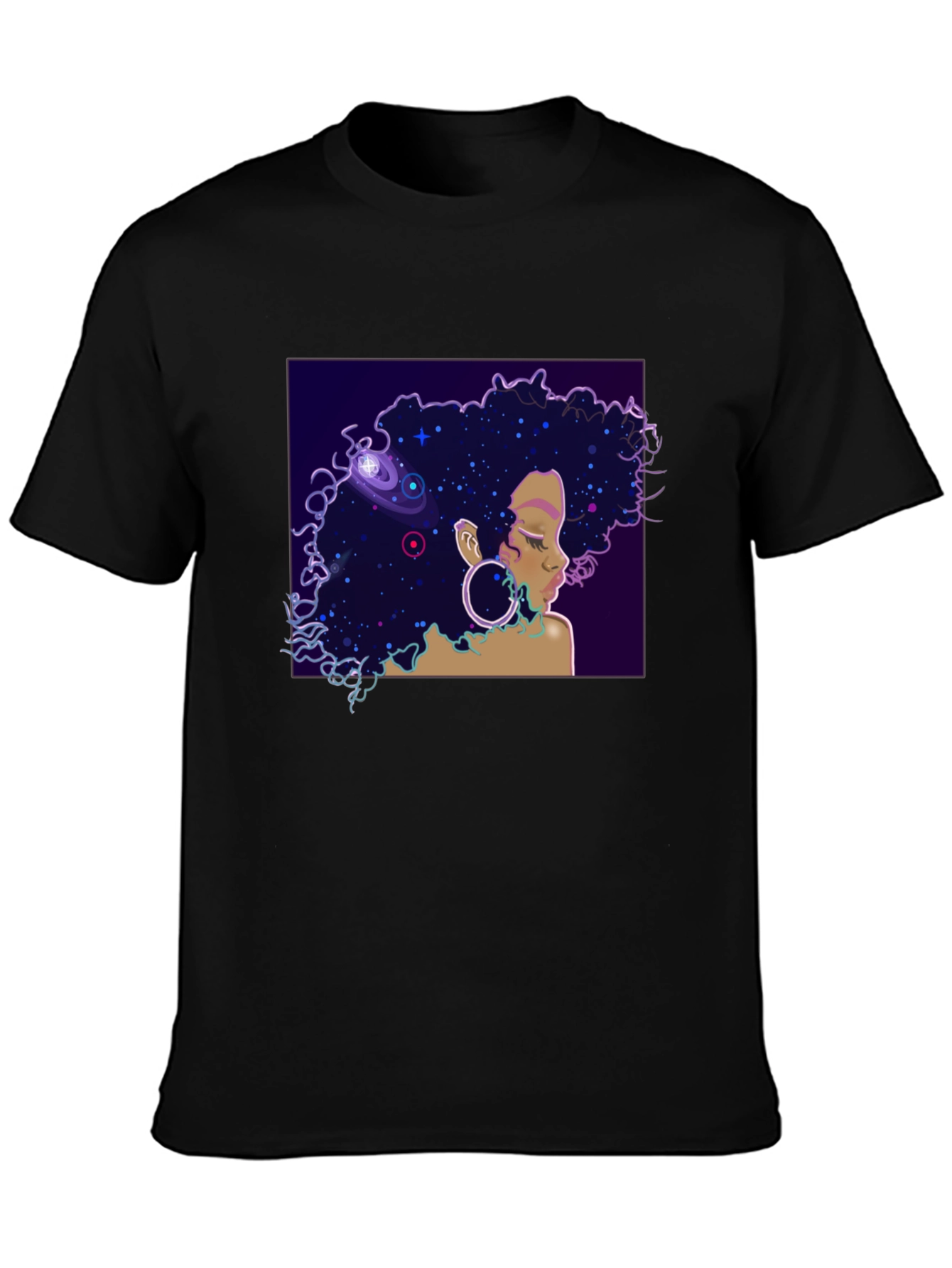 Cosmic Queen Black T-Shirt