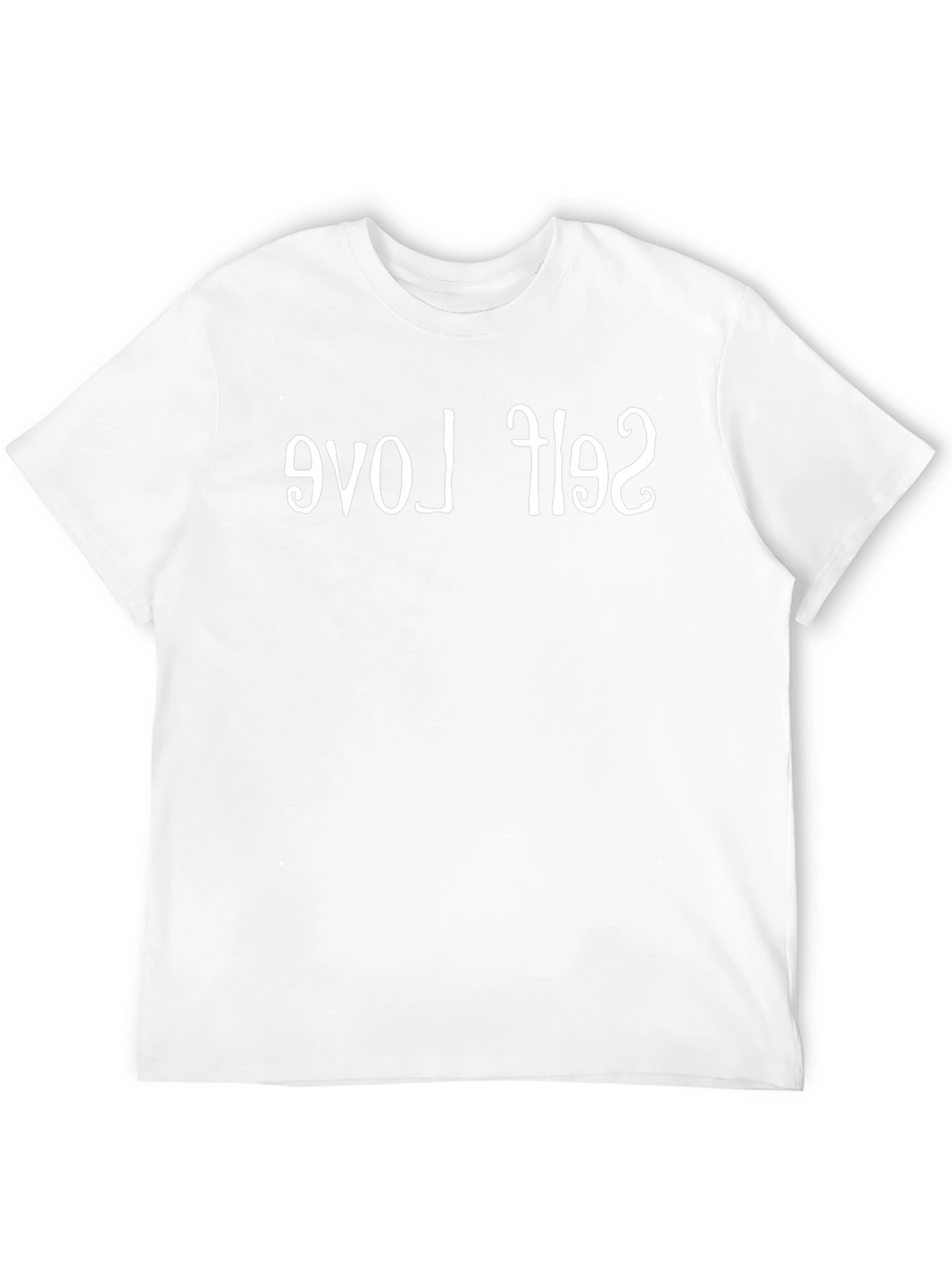 Self Love Mirror Print Black T-Shirt
