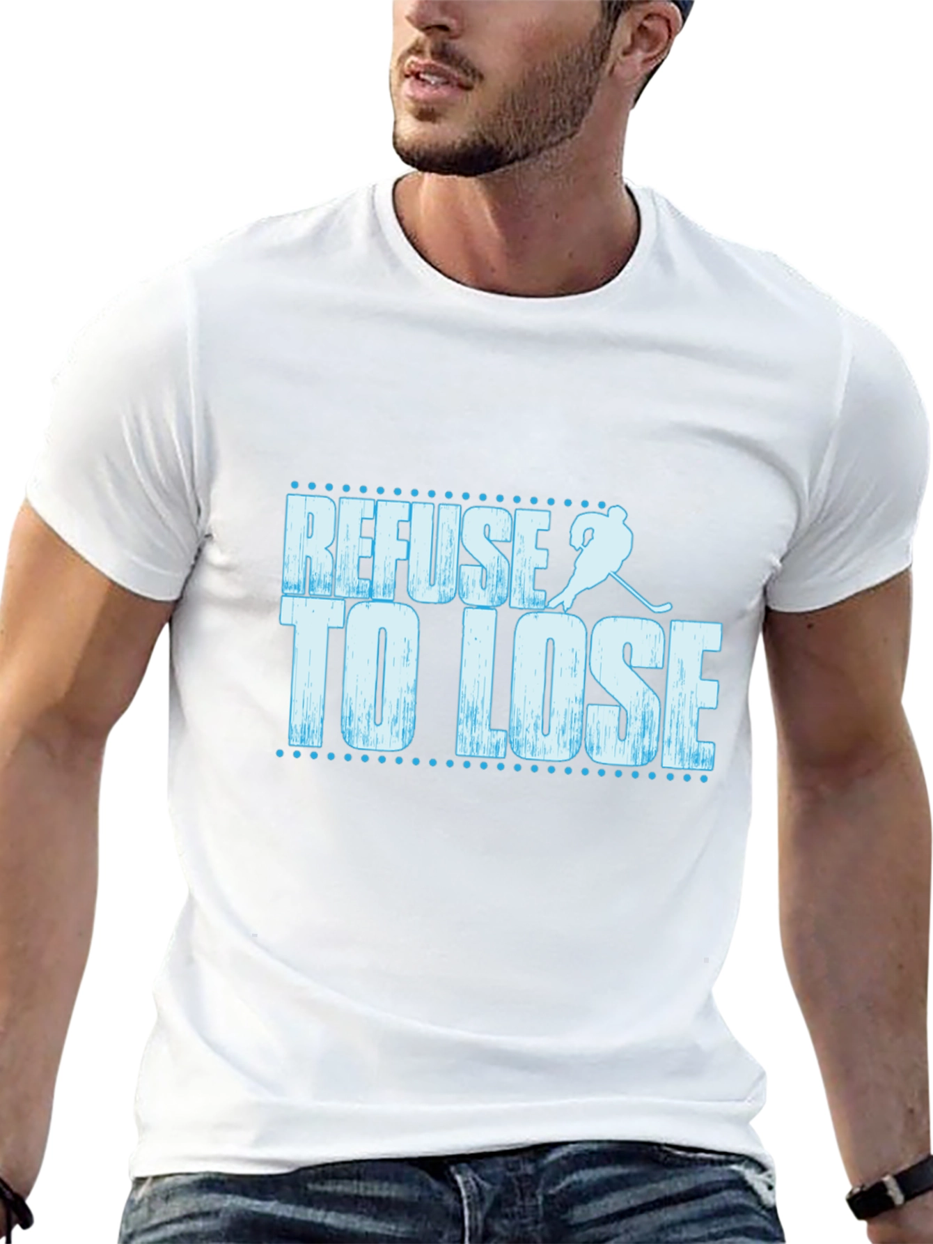Refuse to Lose Hockey Graphic T-Shirt