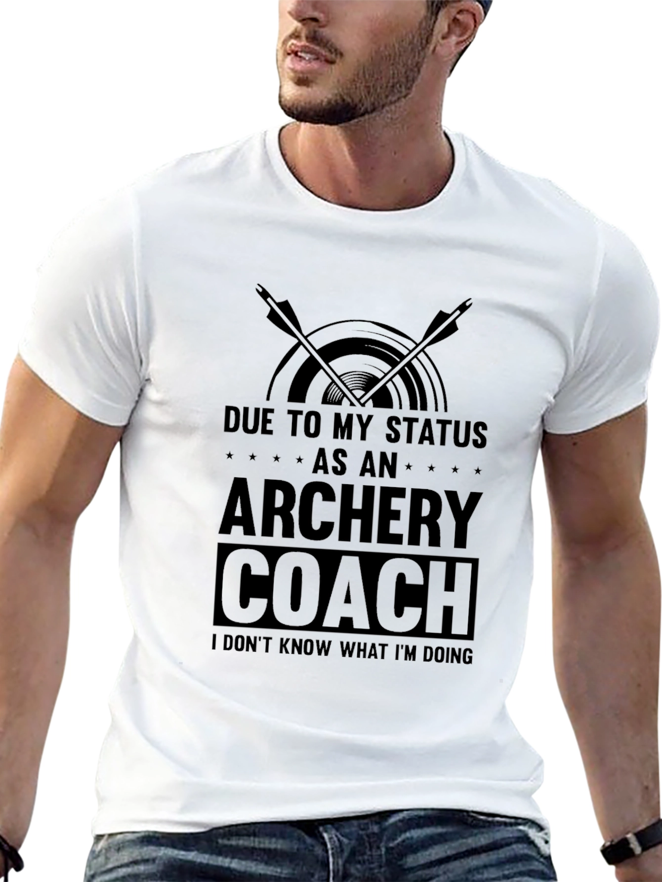 Archery Coach T-Shirt - Funny Status Tee