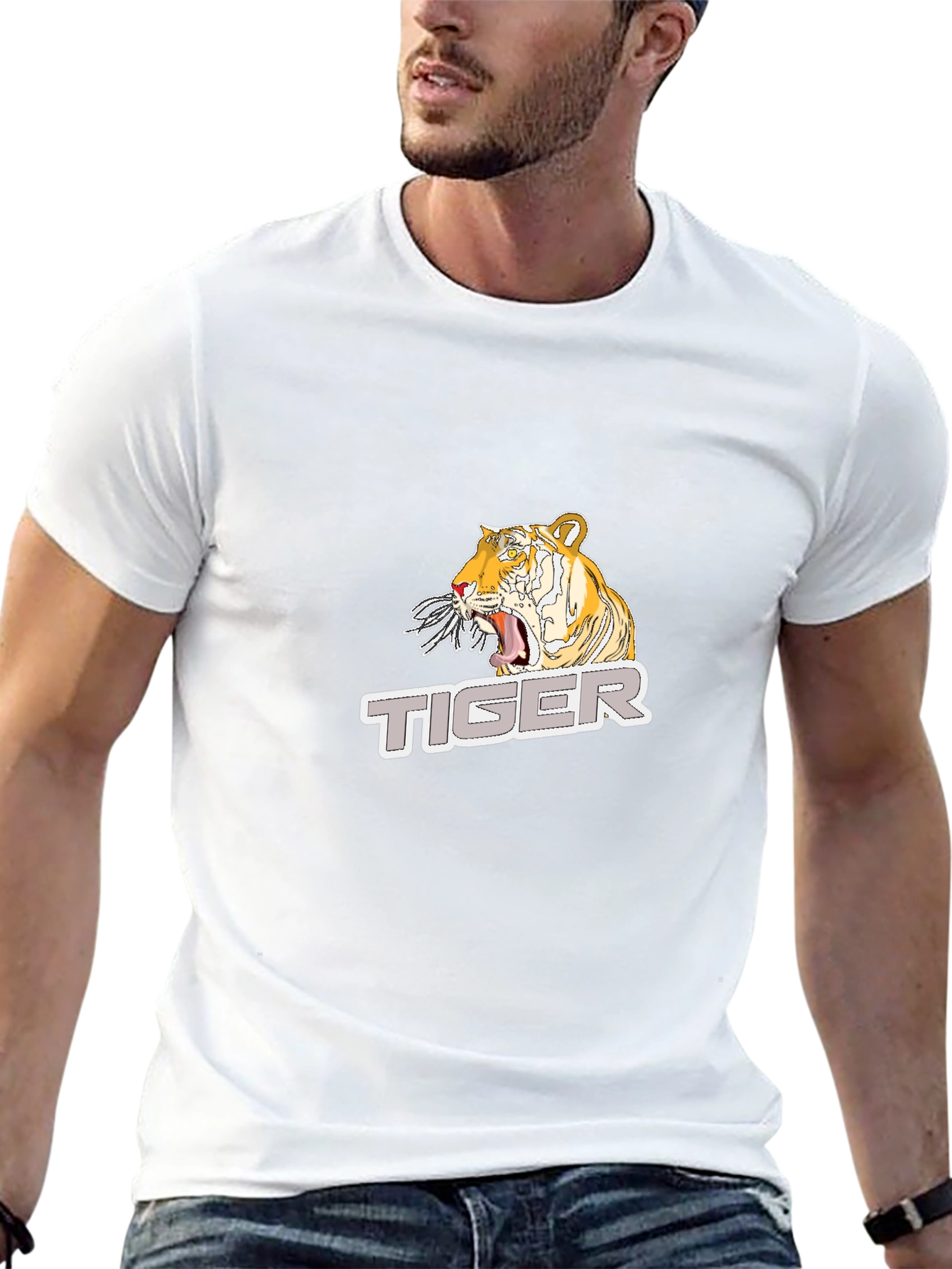 Tiger Graphic T-Shirt - Cool Animal Print Tee