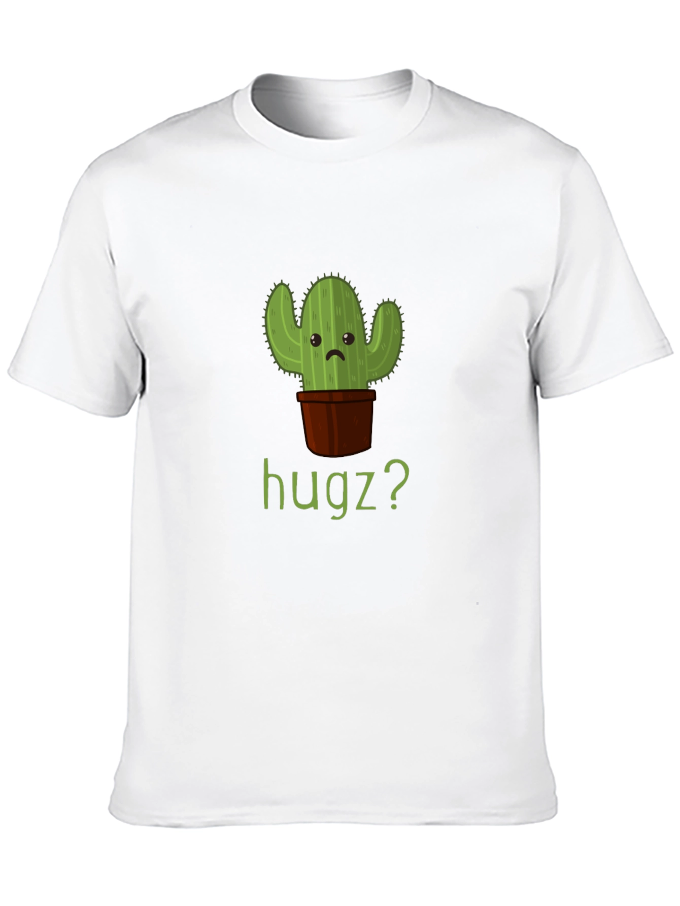 Cactus Hugz? Mens Graphic T-Shirt - Black
