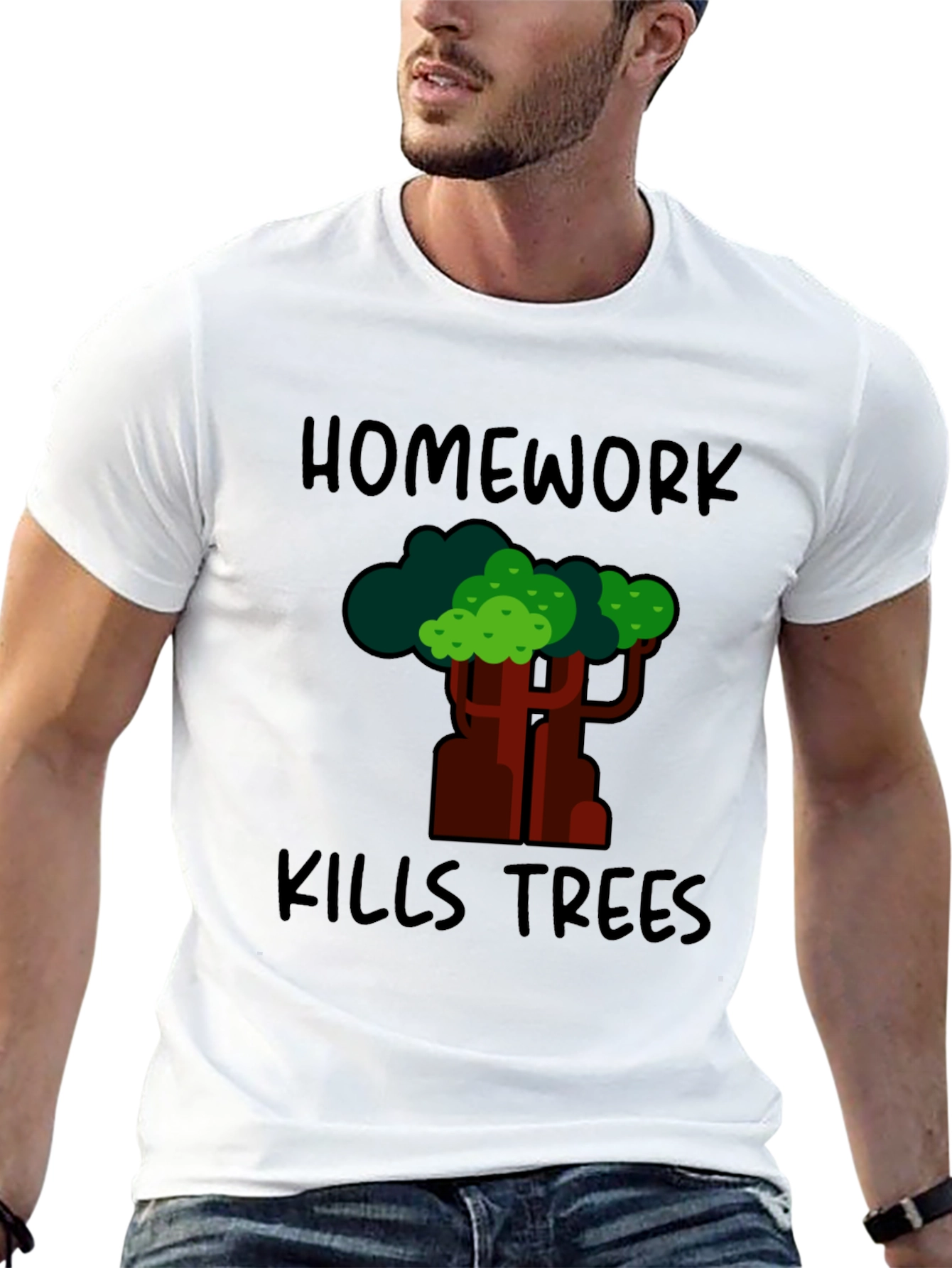 Homework Kills Trees Graphic Tee