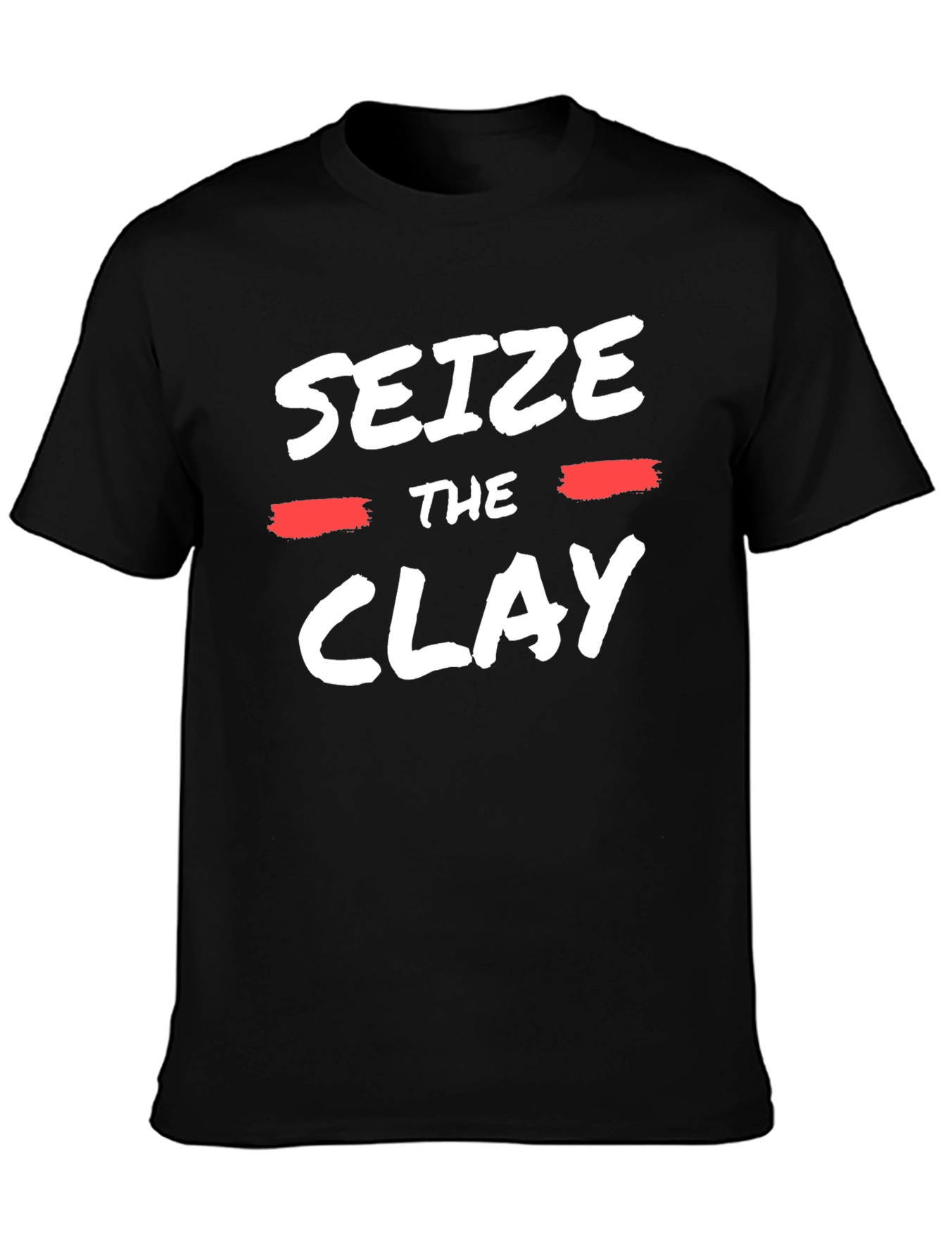 Seize The Clay Graphic Tee - Black Cotton T-Shirt