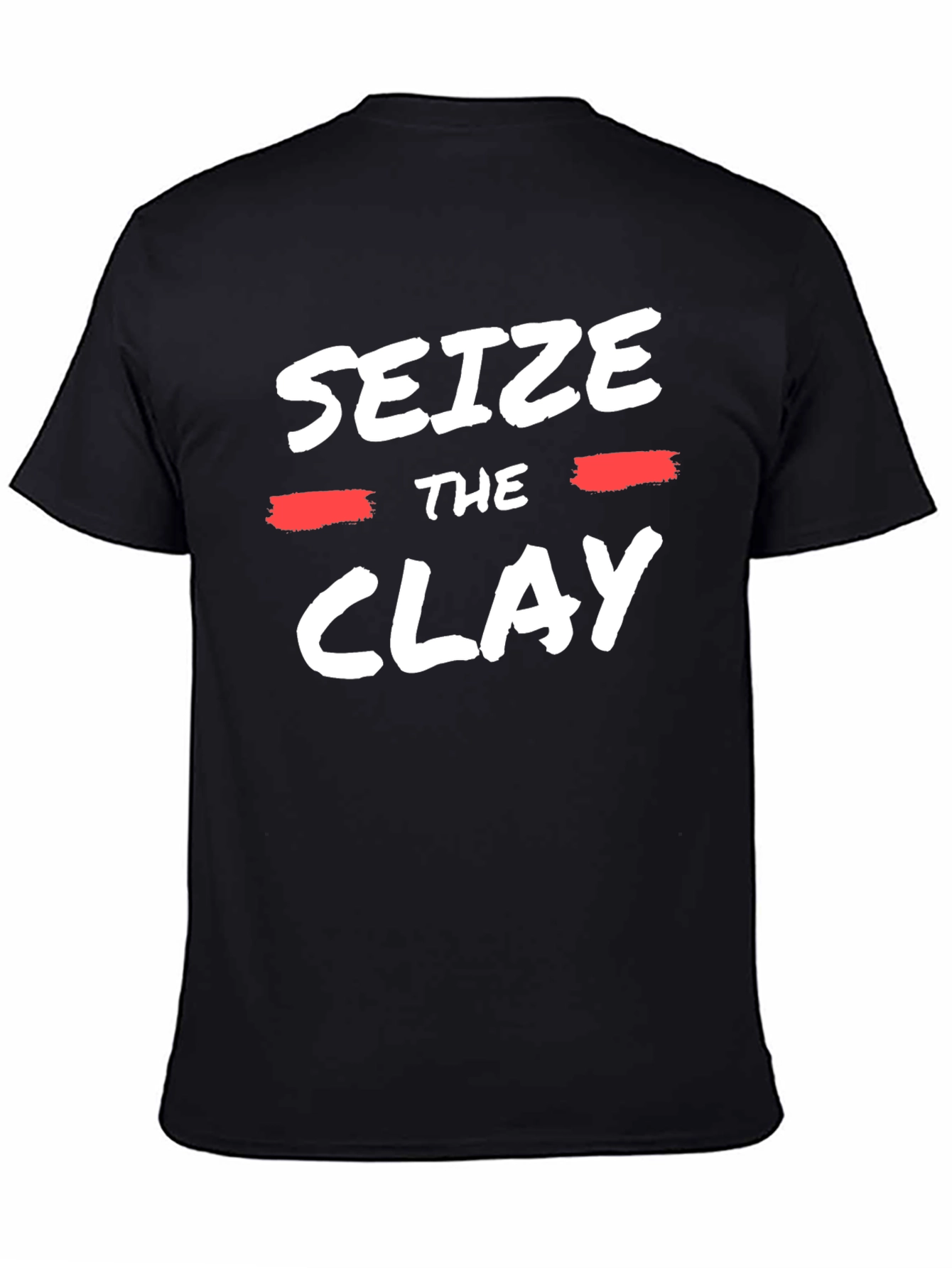 Seize The Clay Graphic Tee - Black Cotton T-Shirt