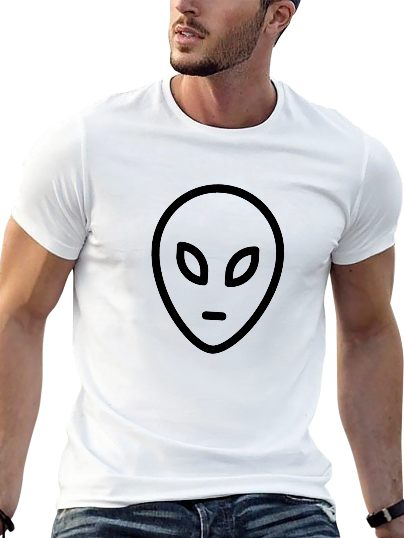 Alien Graphic Tee - Classic Black