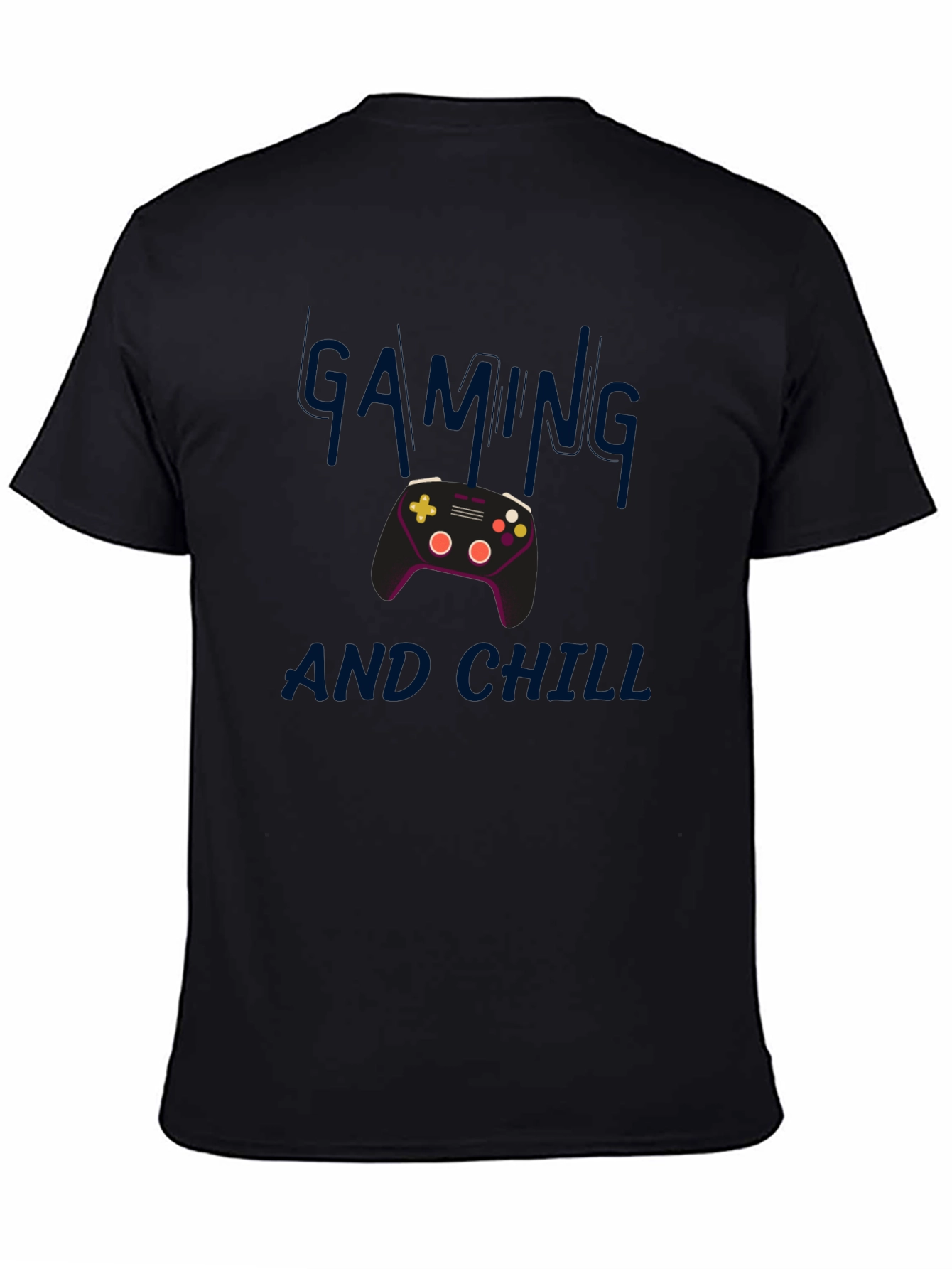 Gaming and Chill Black T-Shirt