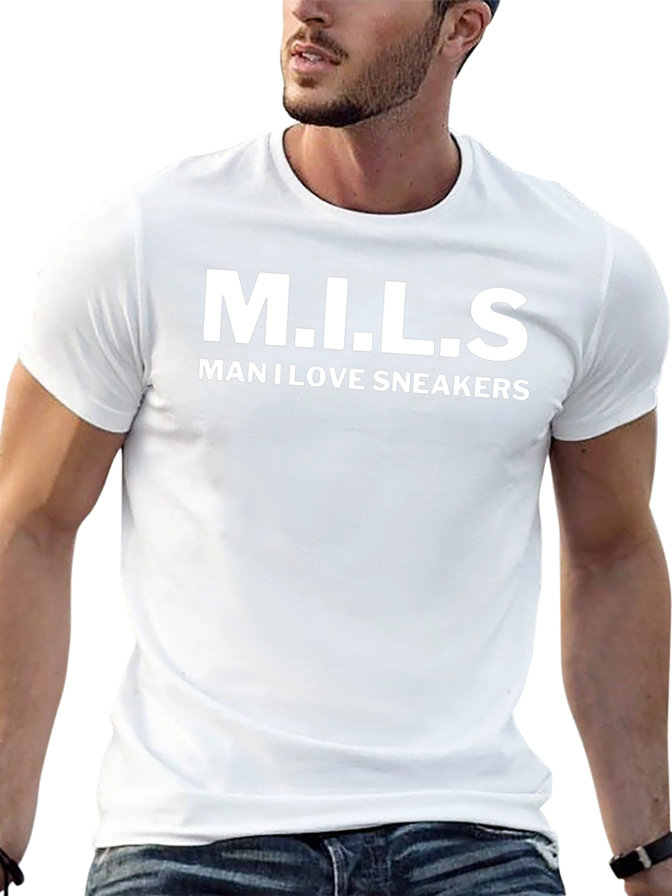 M.I.L.S Man I Love Sneakers Graphic T-Shirt
