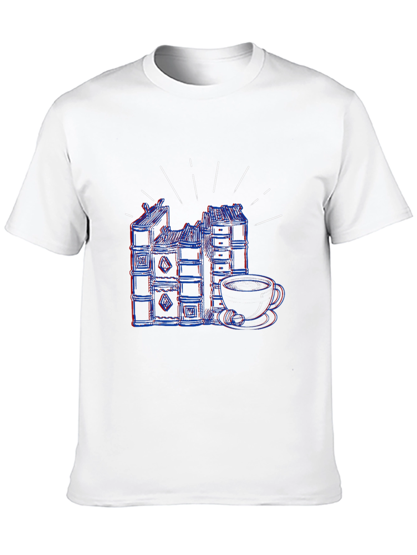 Retro Books and Coffee T-Shirt