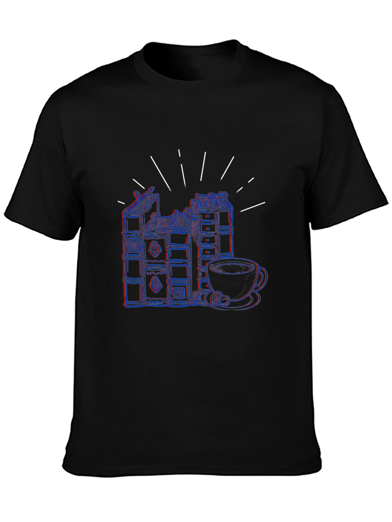 Retro Books and Coffee T-Shirt