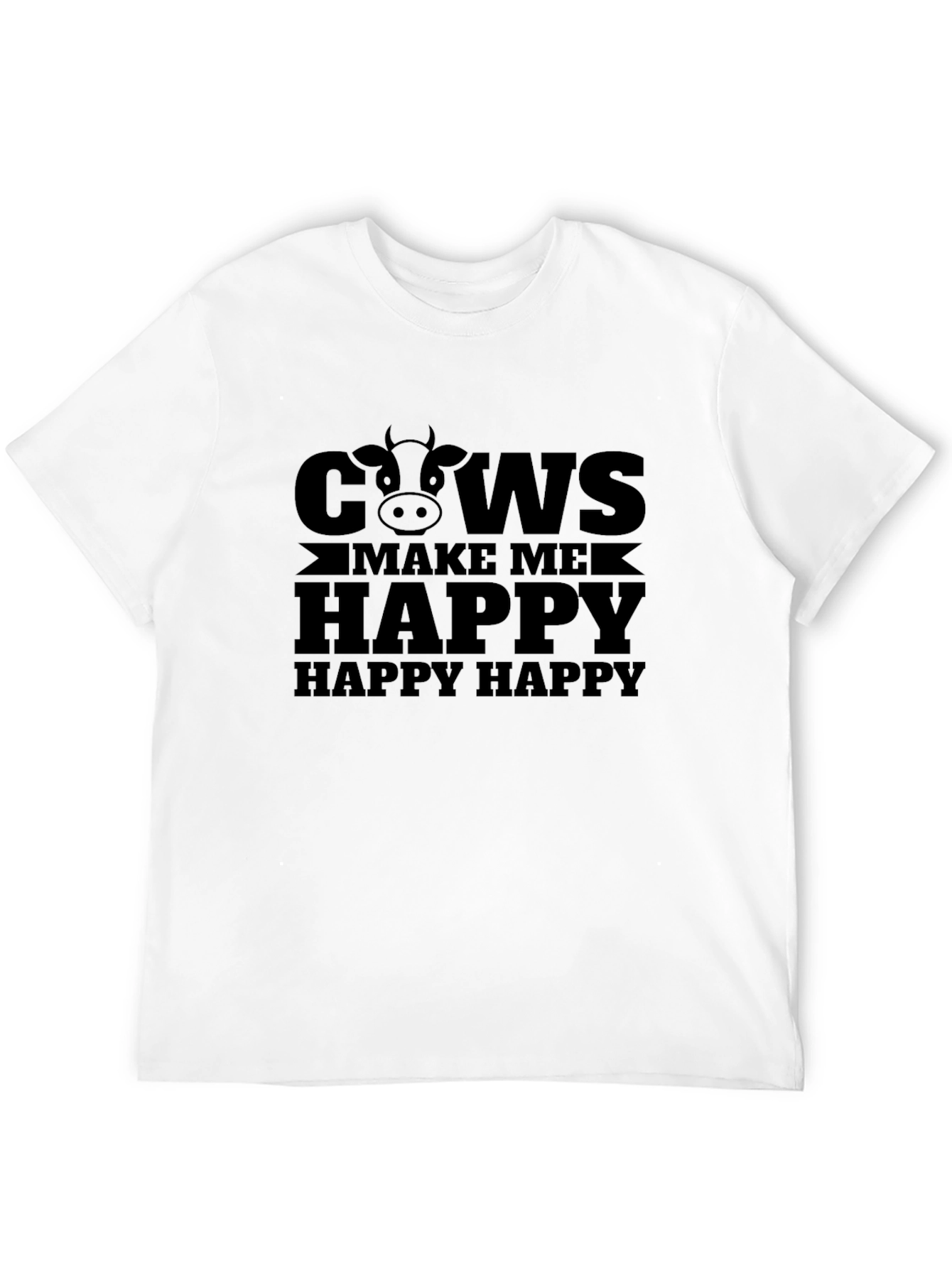 Cows Make Me Happy Graphic Tee
