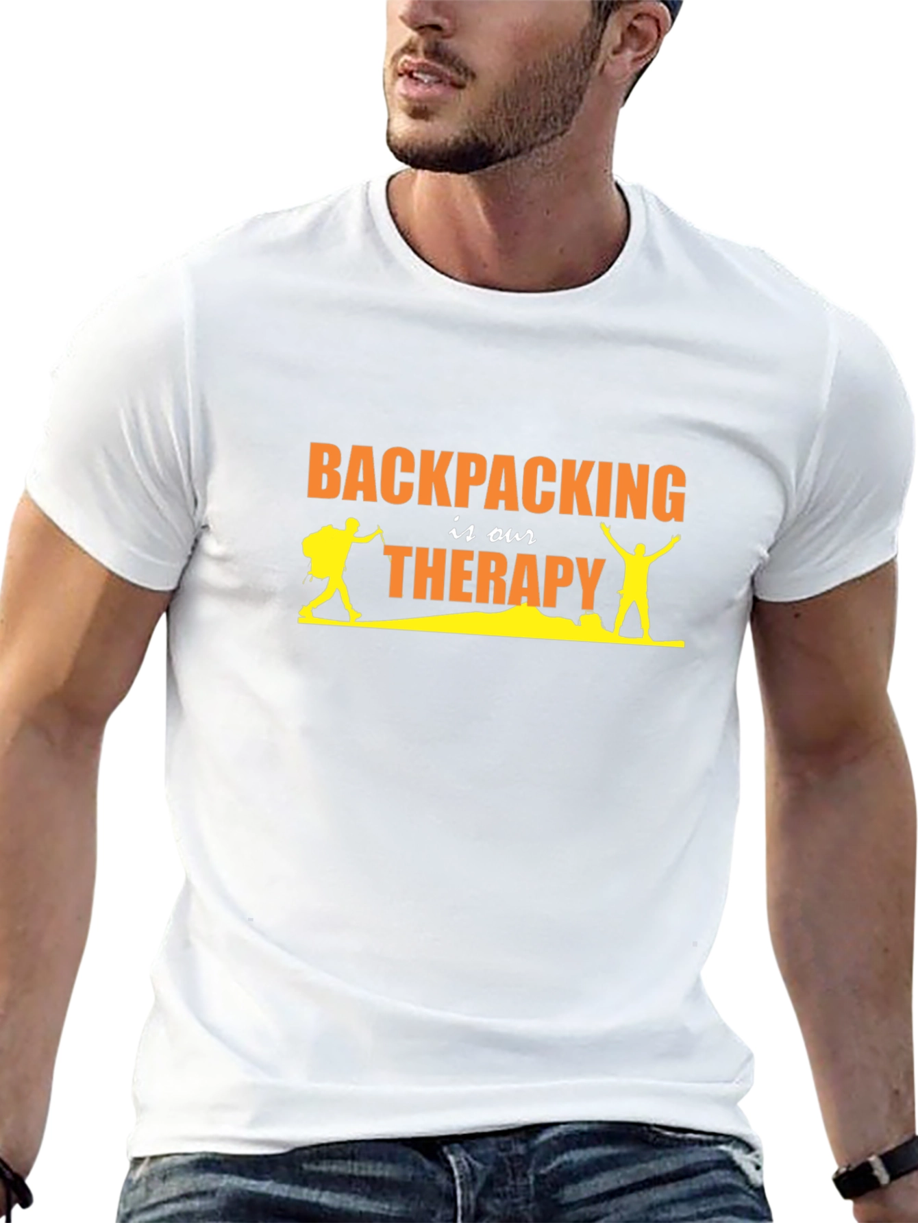 Backpacking is Our Therapy Graphic T-Shirt