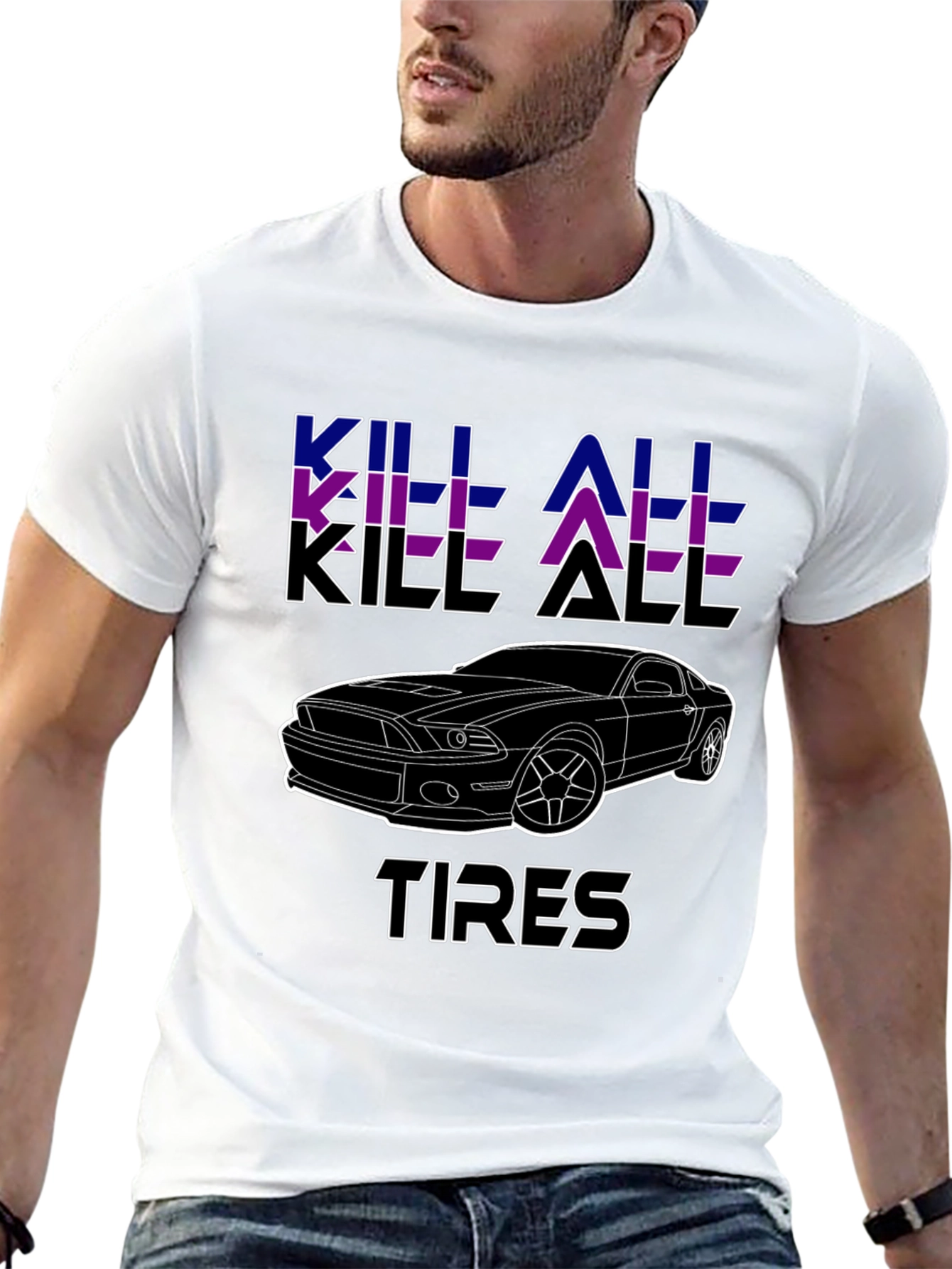 Kill All Tires Black Graphic Tee