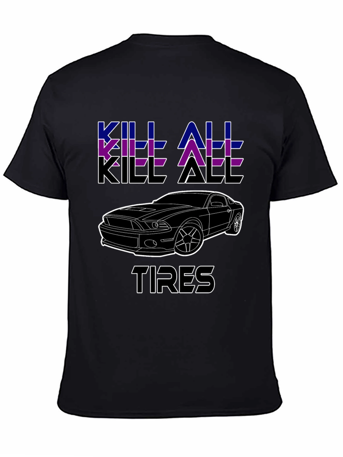 Kill All Tires Black Graphic Tee