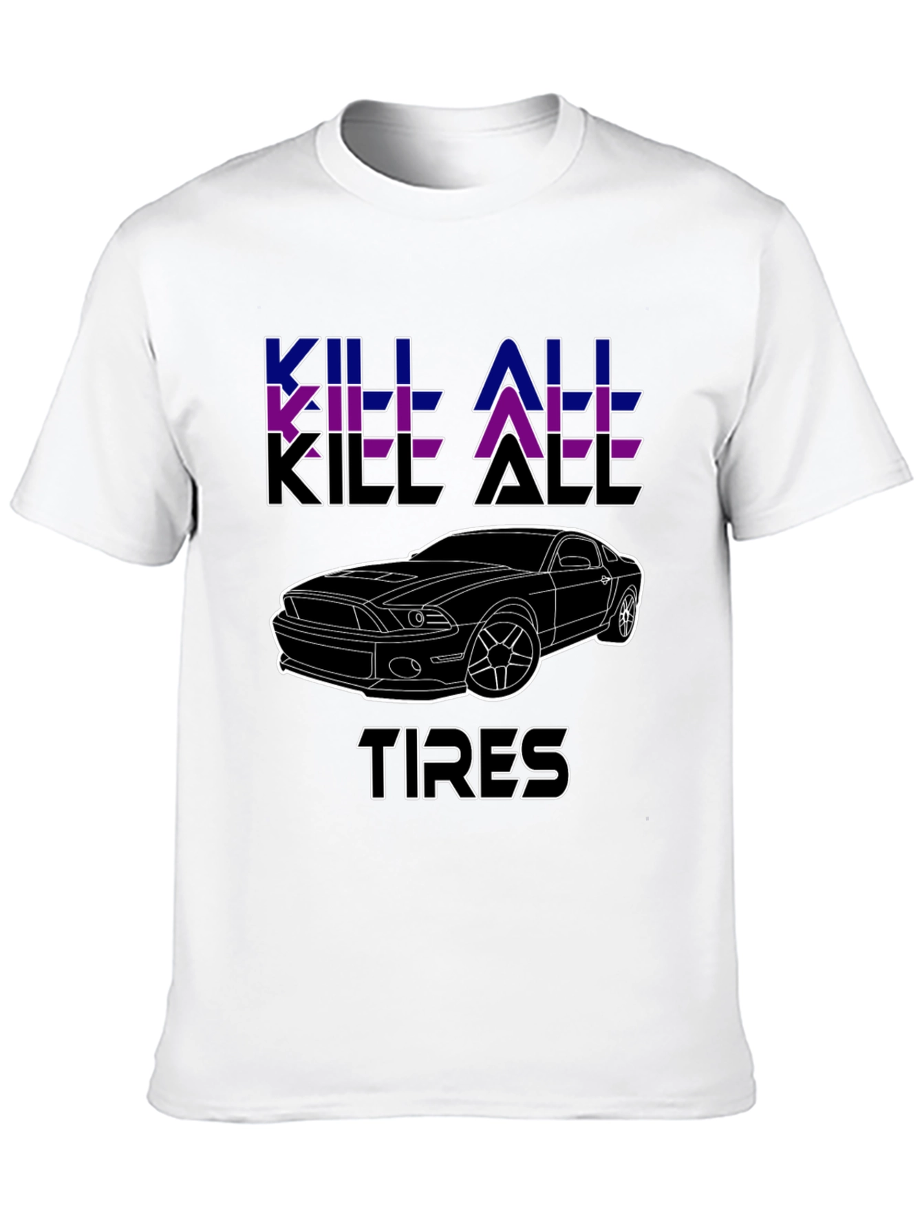 Kill All Tires Black Graphic Tee